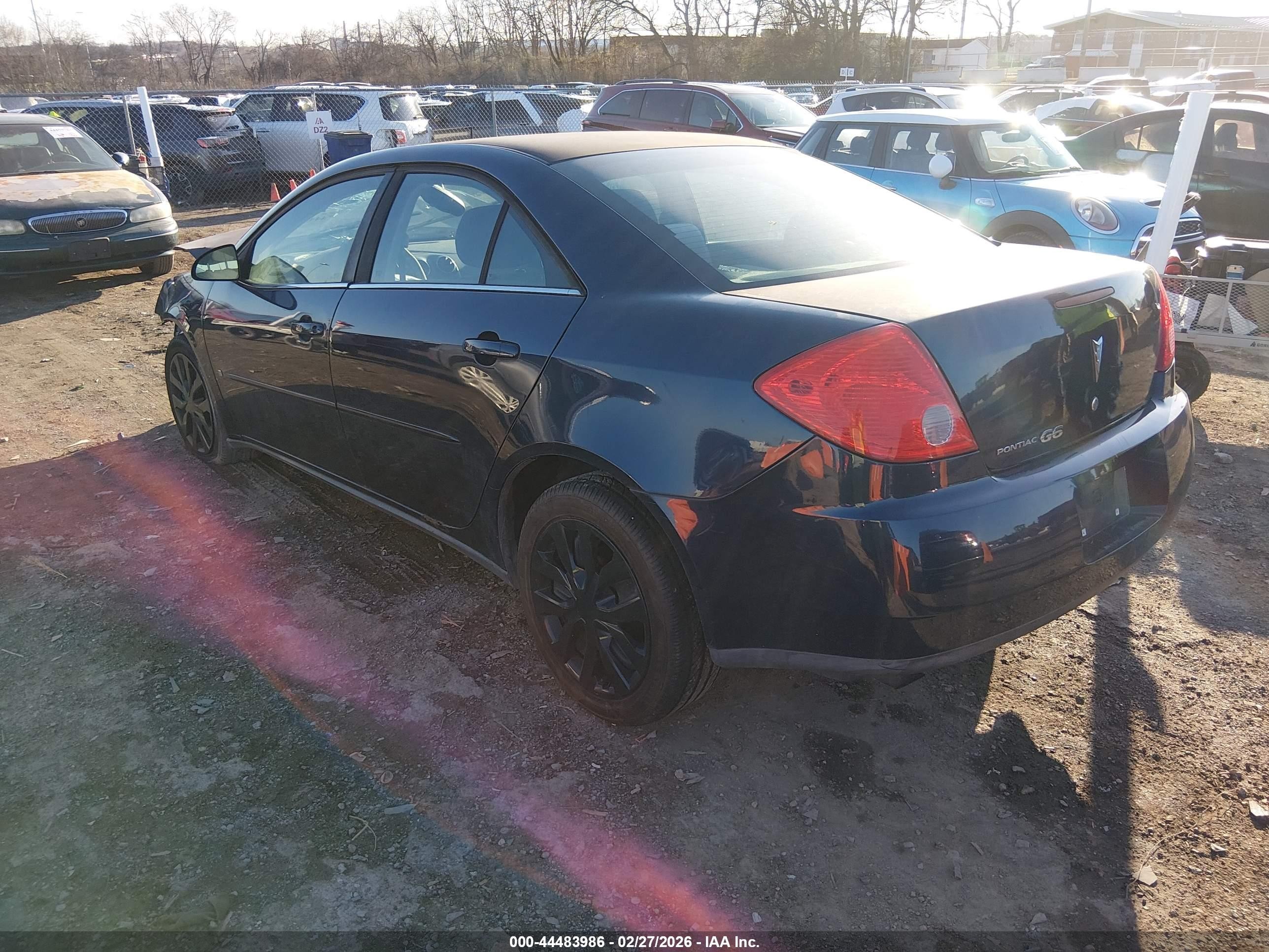 2008 Pontiac G6 Value Leader Navy vin: 1G2ZF57B984297790