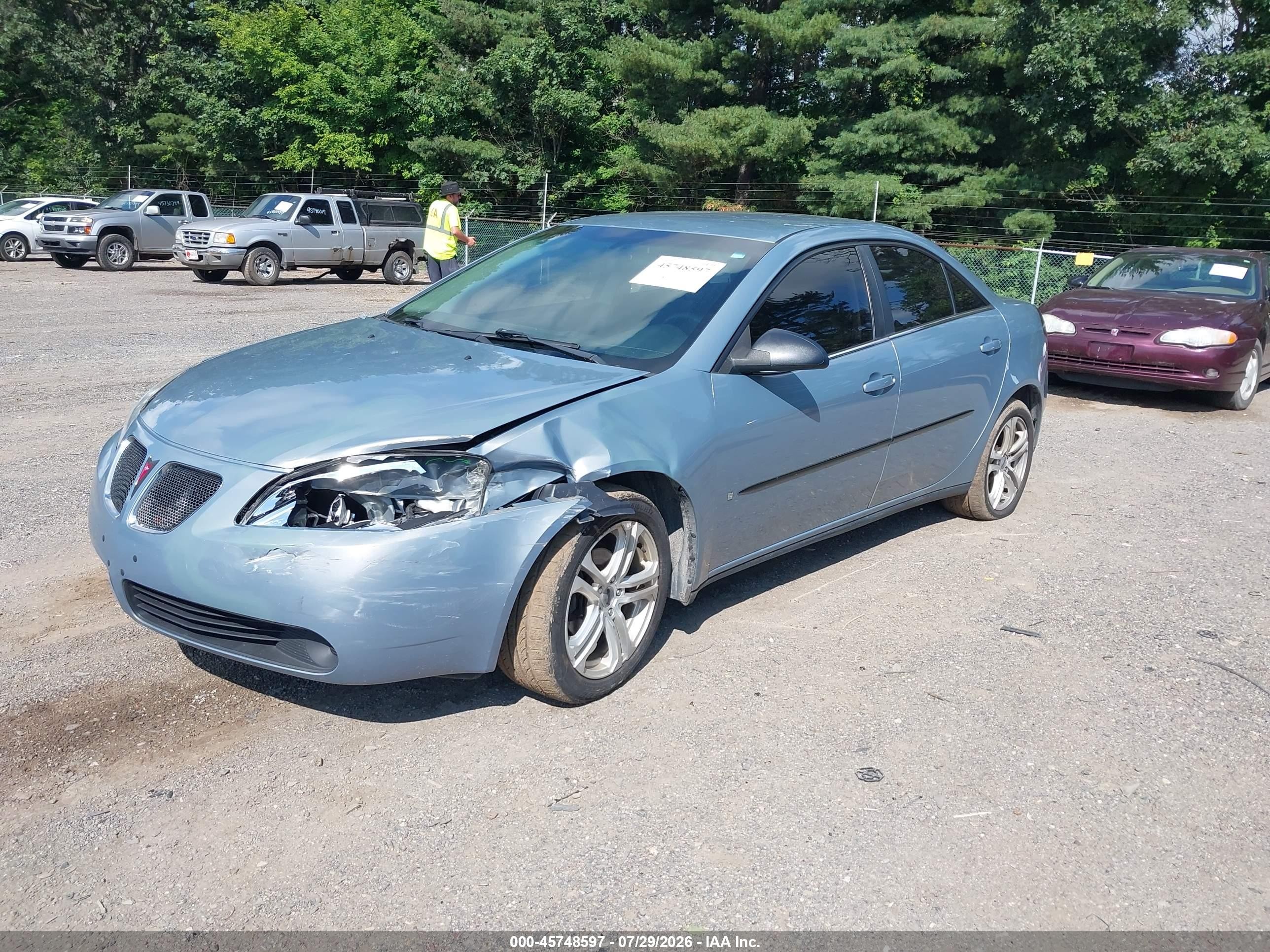 2007 Pontiac G6 Value Leader Turquoise vin: 1G2ZF58B474164559