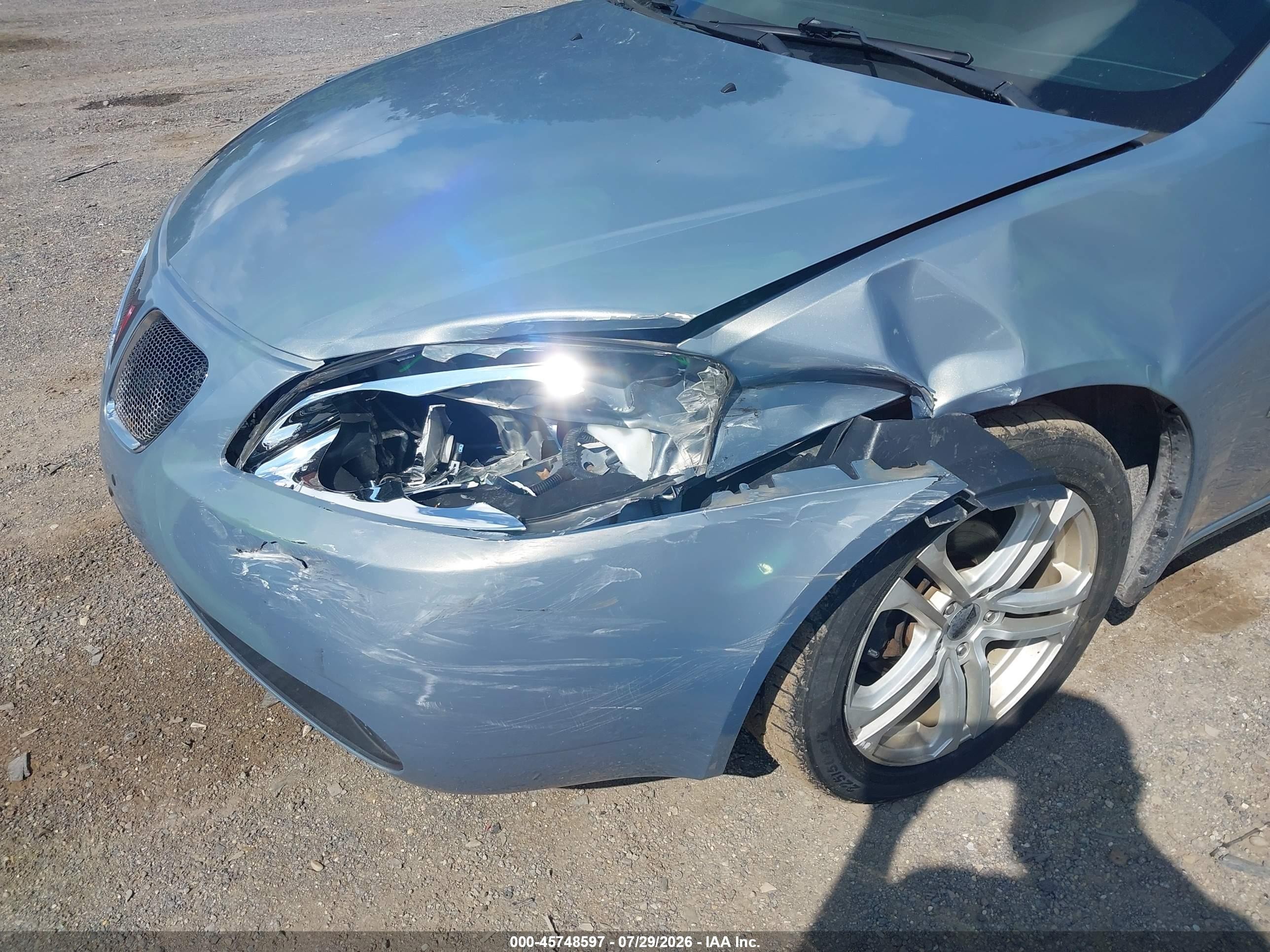 2007 Pontiac G6 Value Leader Turquoise vin: 1G2ZF58B474164559