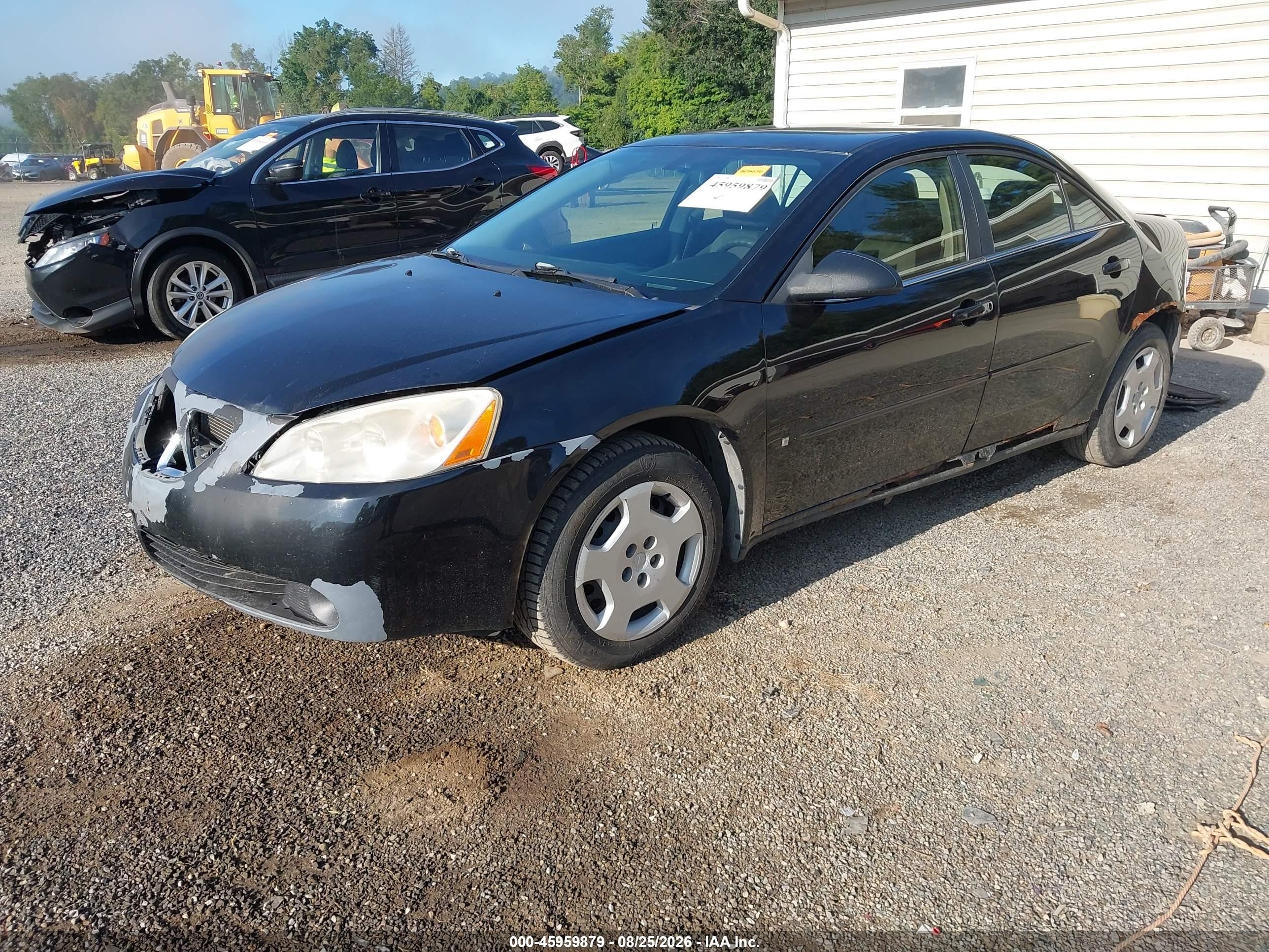 2007 Pontiac G6 Value Leader Black vin: 1G2ZF58B574268476