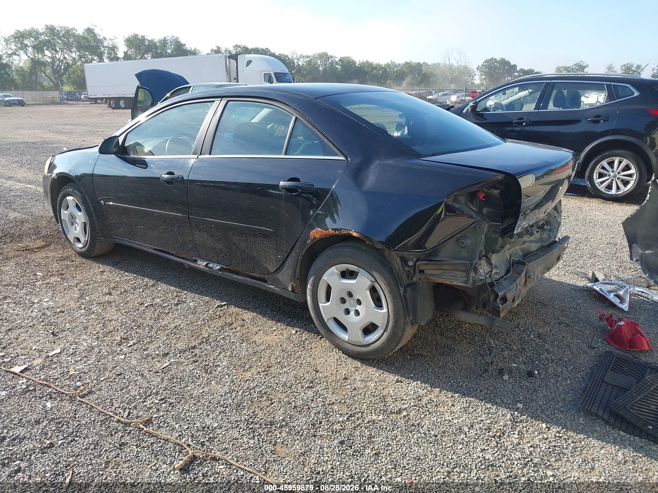 2007 Pontiac G6 Value Leader Black vin: 1G2ZF58B574268476
