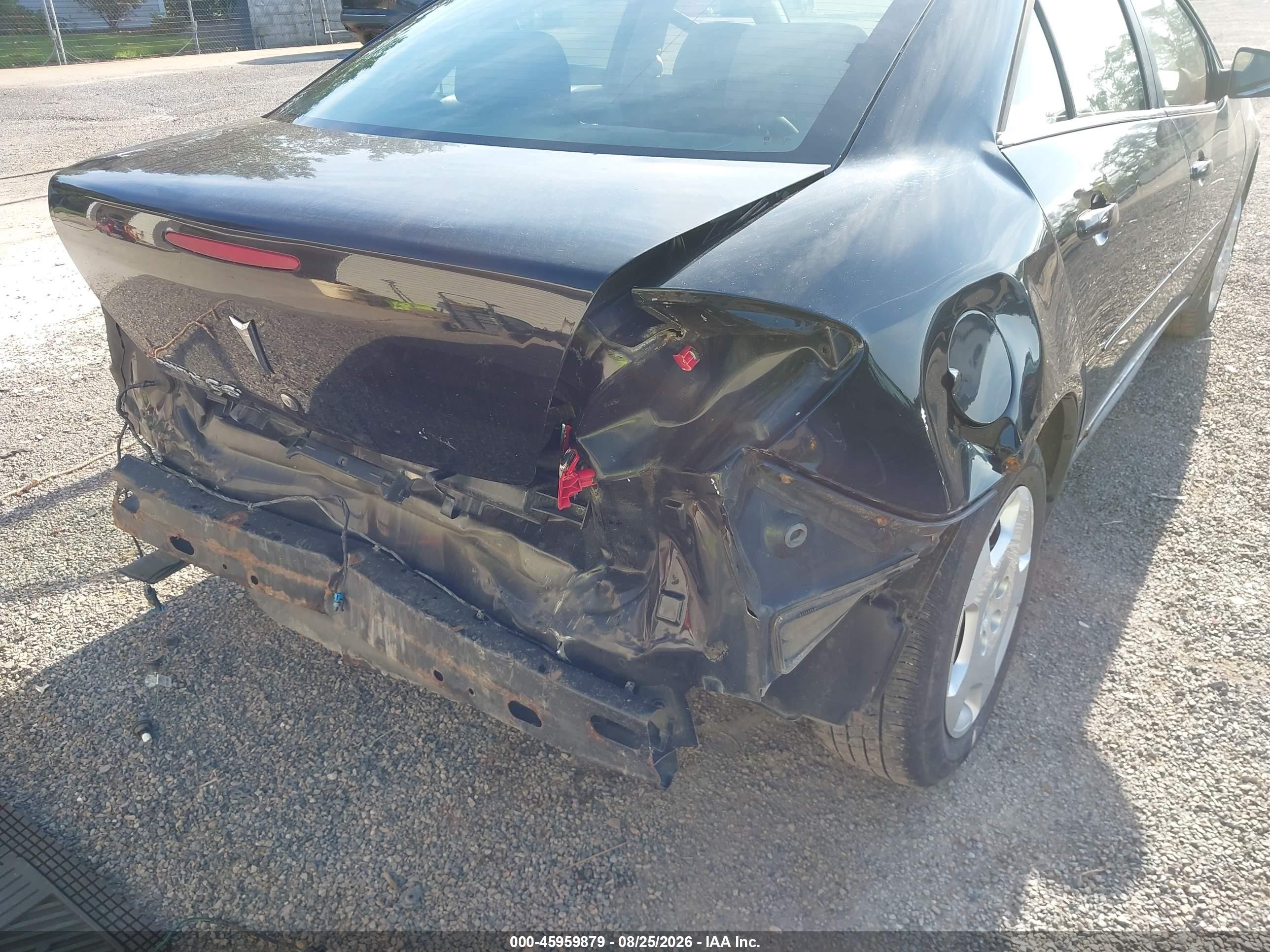2007 Pontiac G6 Value Leader Black vin: 1G2ZF58B574268476