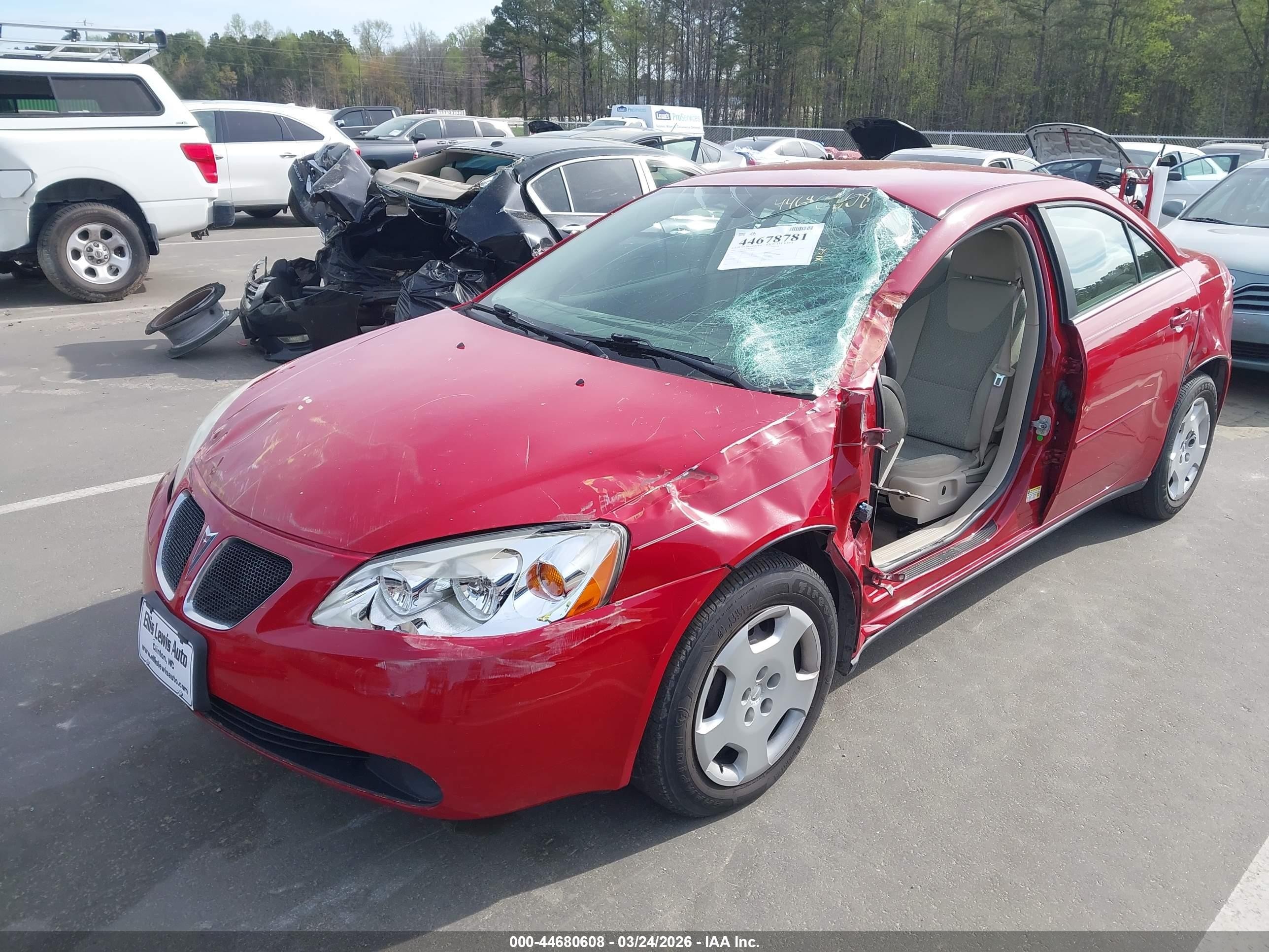 2007 Pontiac G6 Value Leader Красный vin: 1G2ZF58B674129022