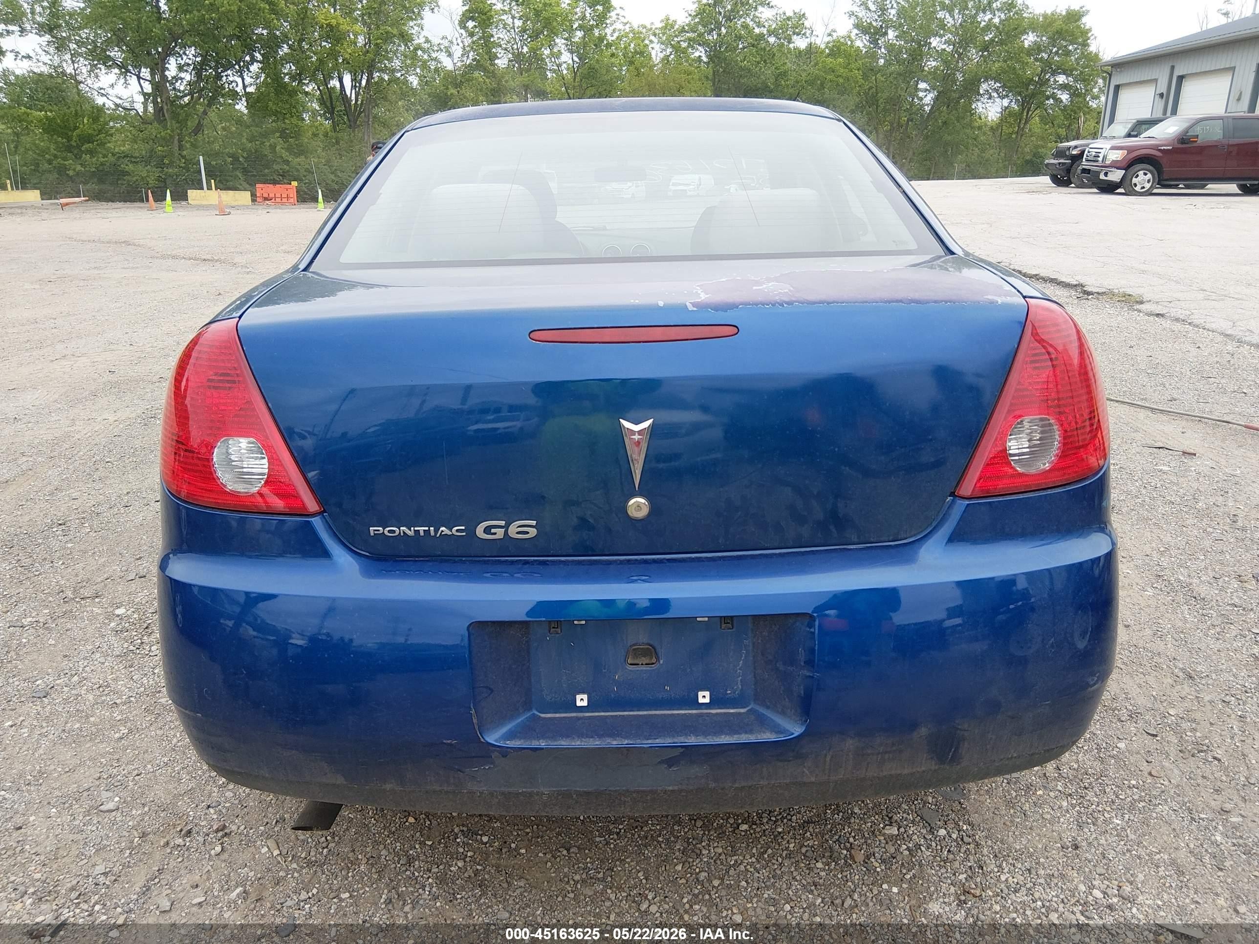 2007 Pontiac G6 Value Leader Blue vin: 1G2ZF58B874238436