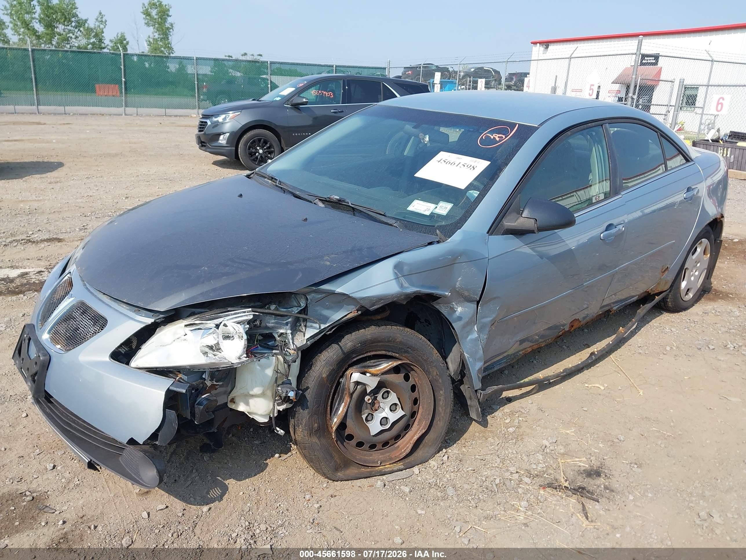 2007 Pontiac G6 Value Leader Blue vin: 1G2ZF58B974177906