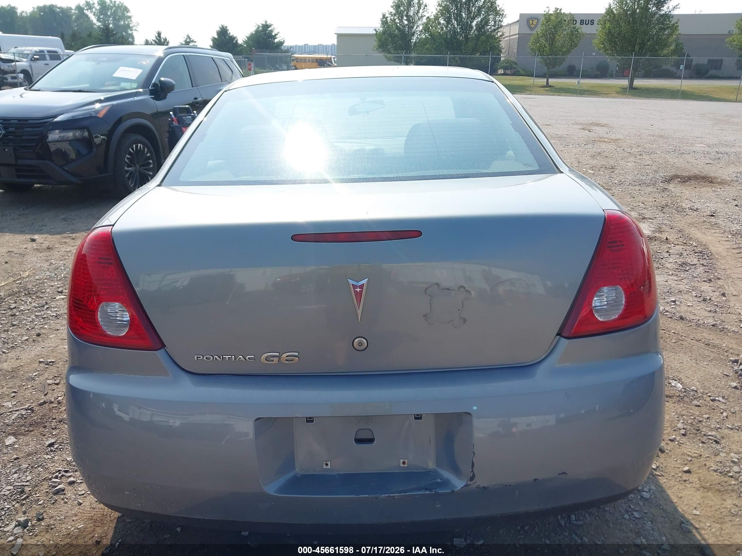 2007 Pontiac G6 Value Leader Blue vin: 1G2ZF58B974177906