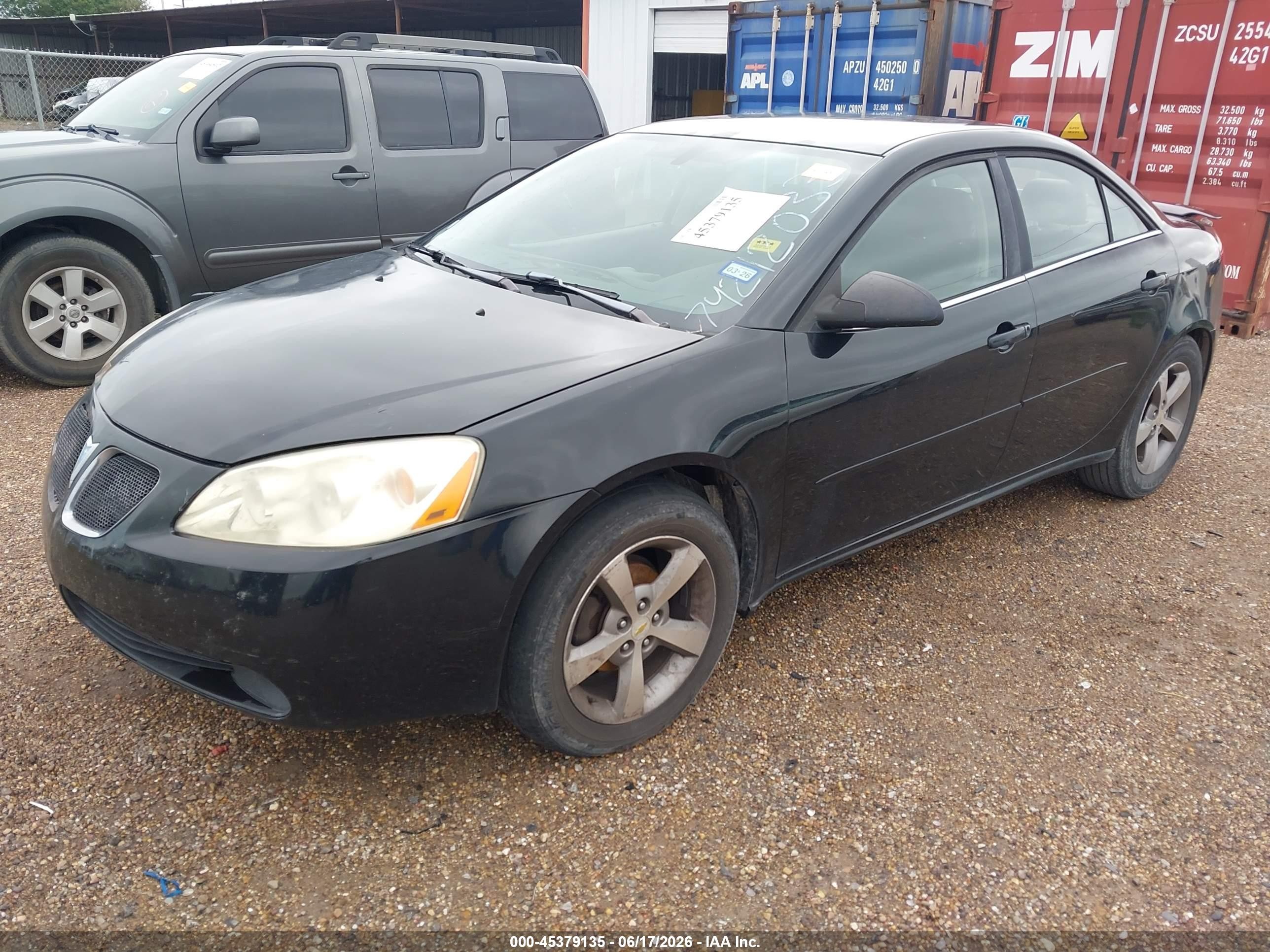 2007 Pontiac G6 Value Leader Black vin: 1G2ZF58BX74212033