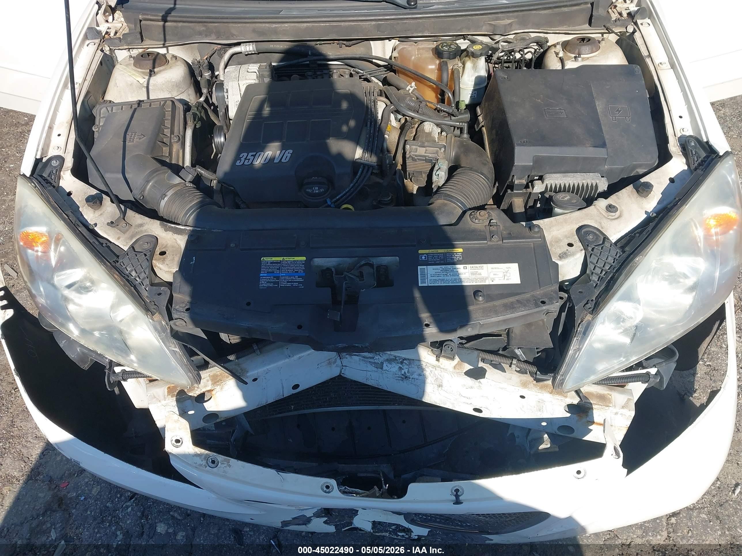 2005 Pontiac G6   Белый vin: 1G2ZG528454177867