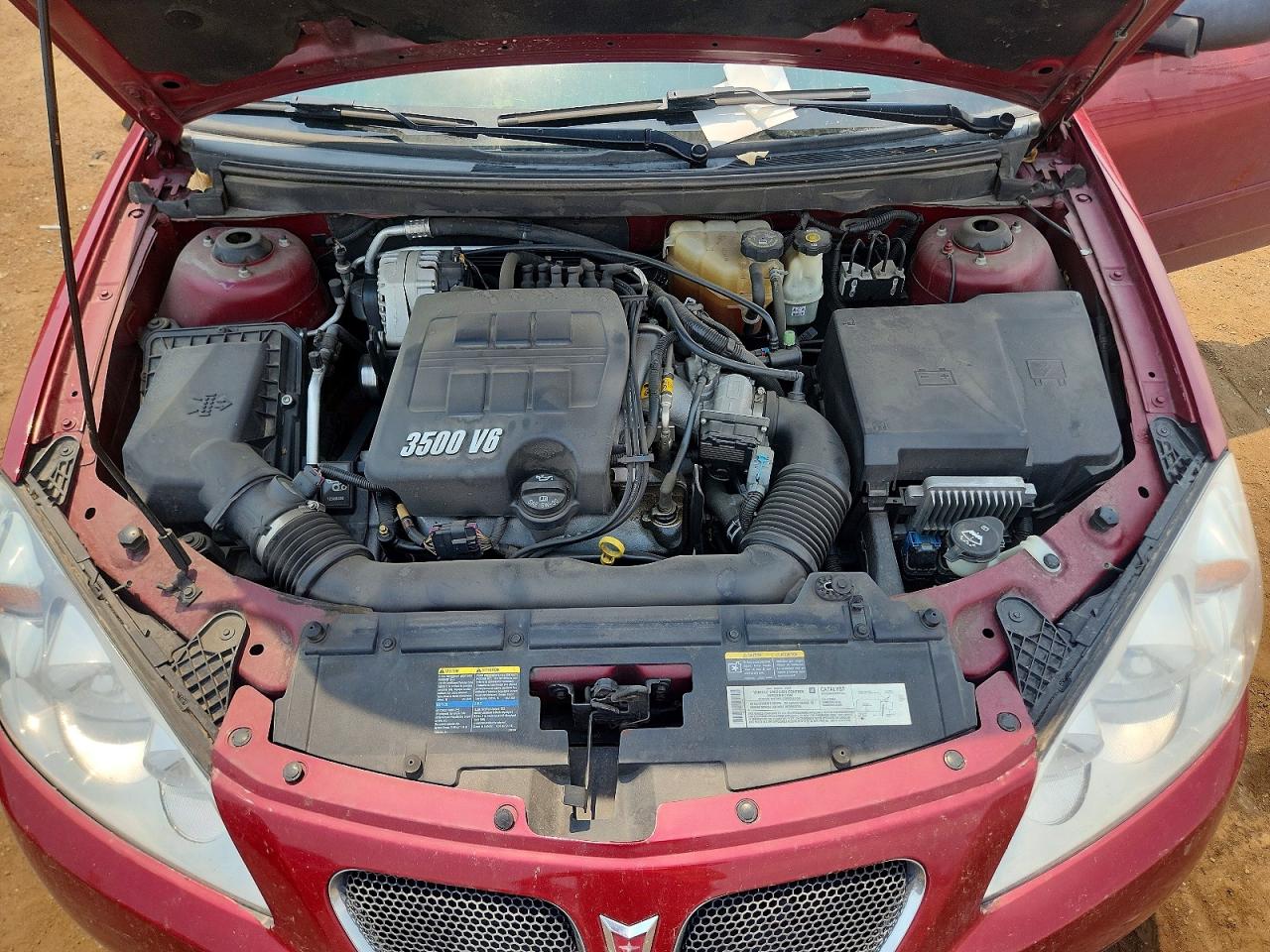 2005 Pontiac G6 Burgundy vin: 1G2ZG528854170324