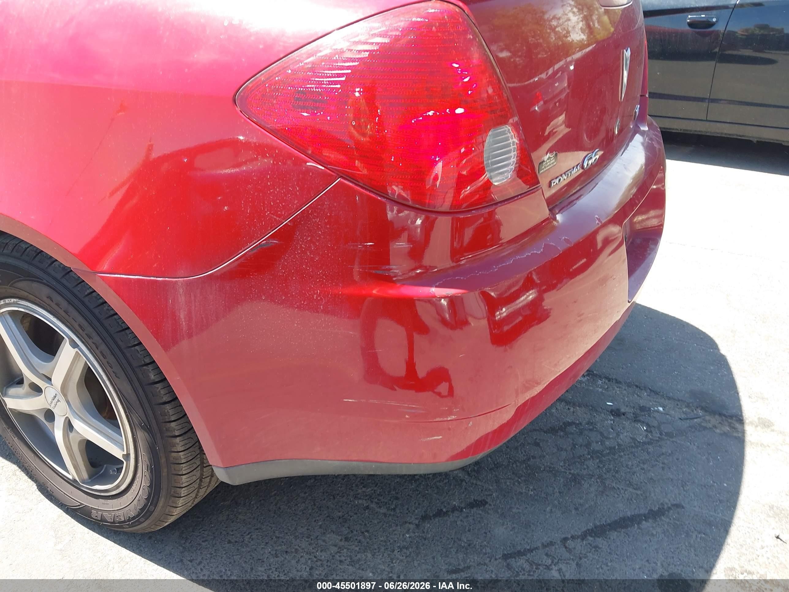 2006 Pontiac G6   Red vin: 1G2ZG558264160305