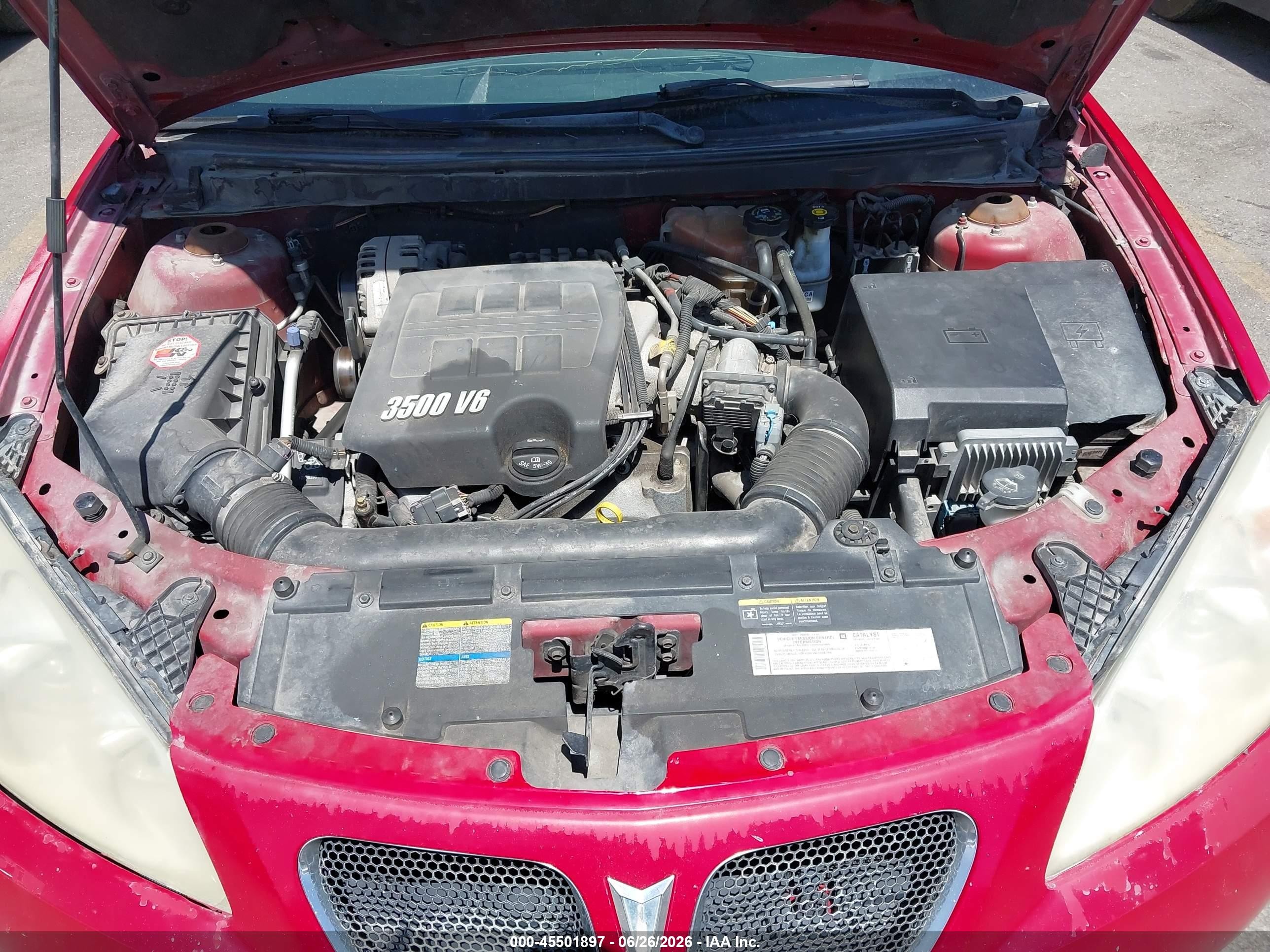 2006 Pontiac G6   Red vin: 1G2ZG558264160305