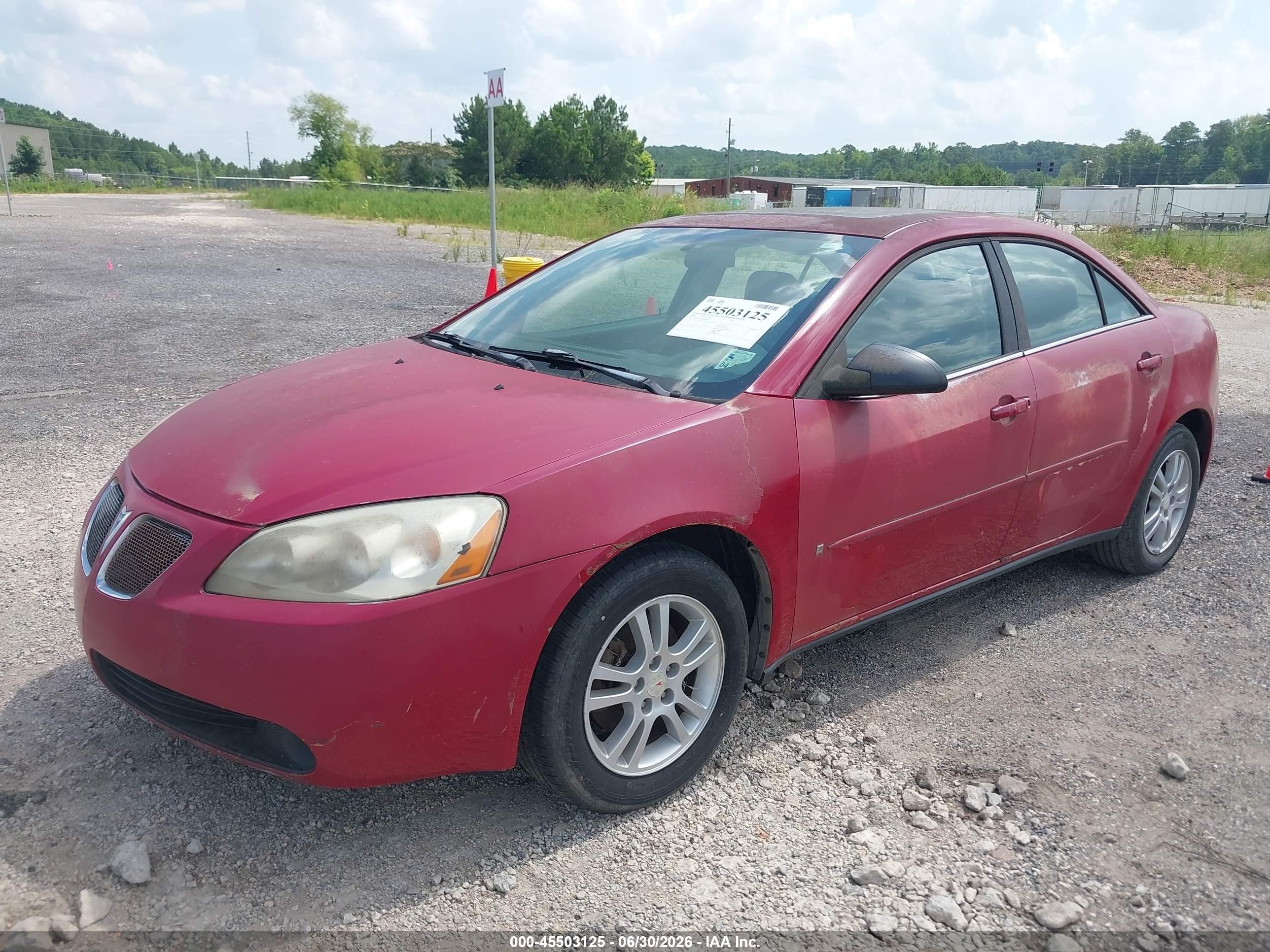2006 Pontiac G6   Бордовый vin: 1G2ZG558464149659