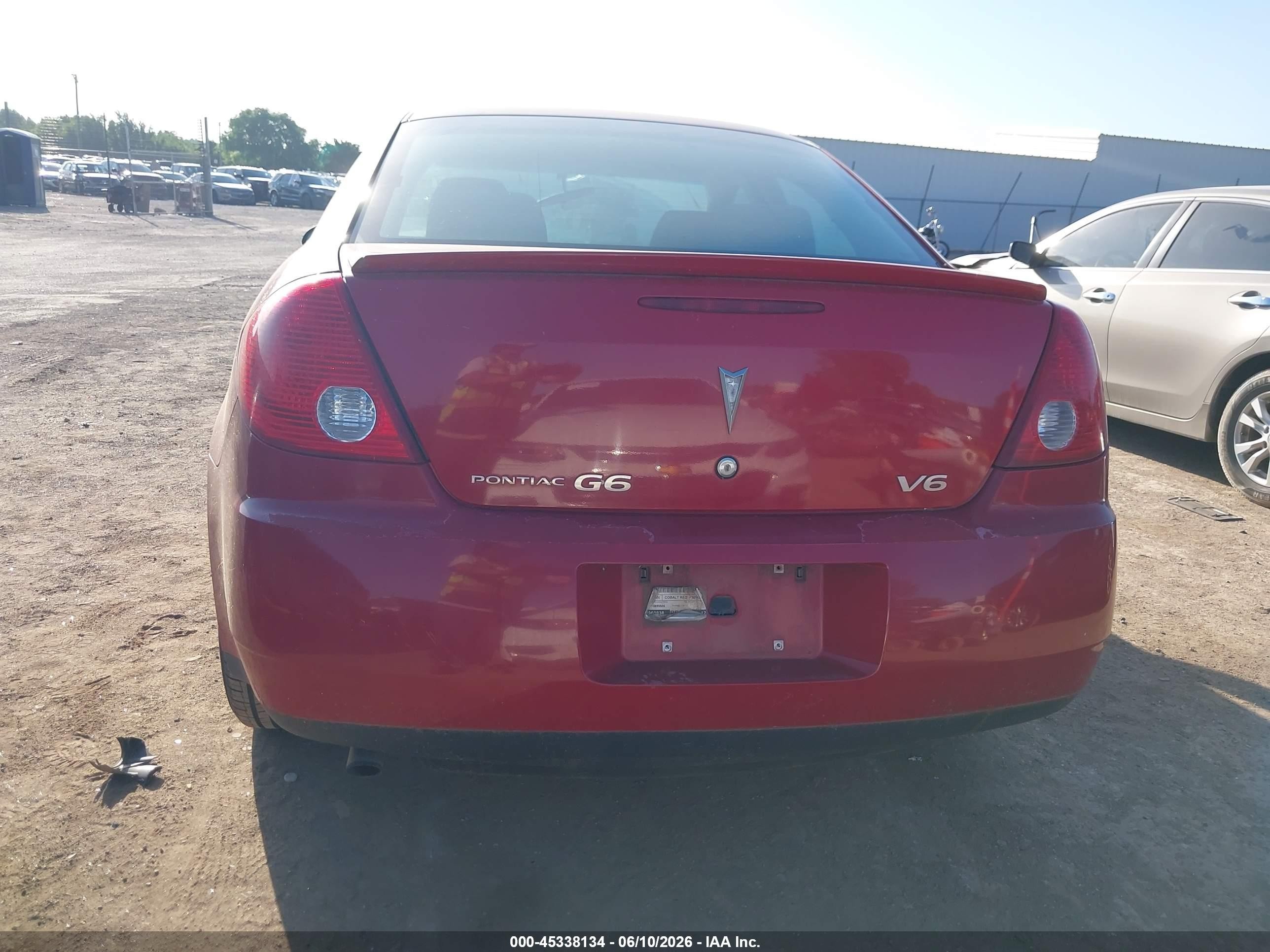 2006 Pontiac G6   Red vin: 1G2ZG558564279689