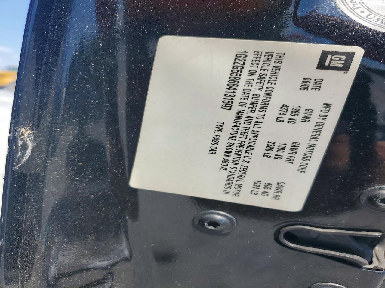 2006 Pontiac G6 Se1 Черный vin: 1G2ZG558664131597