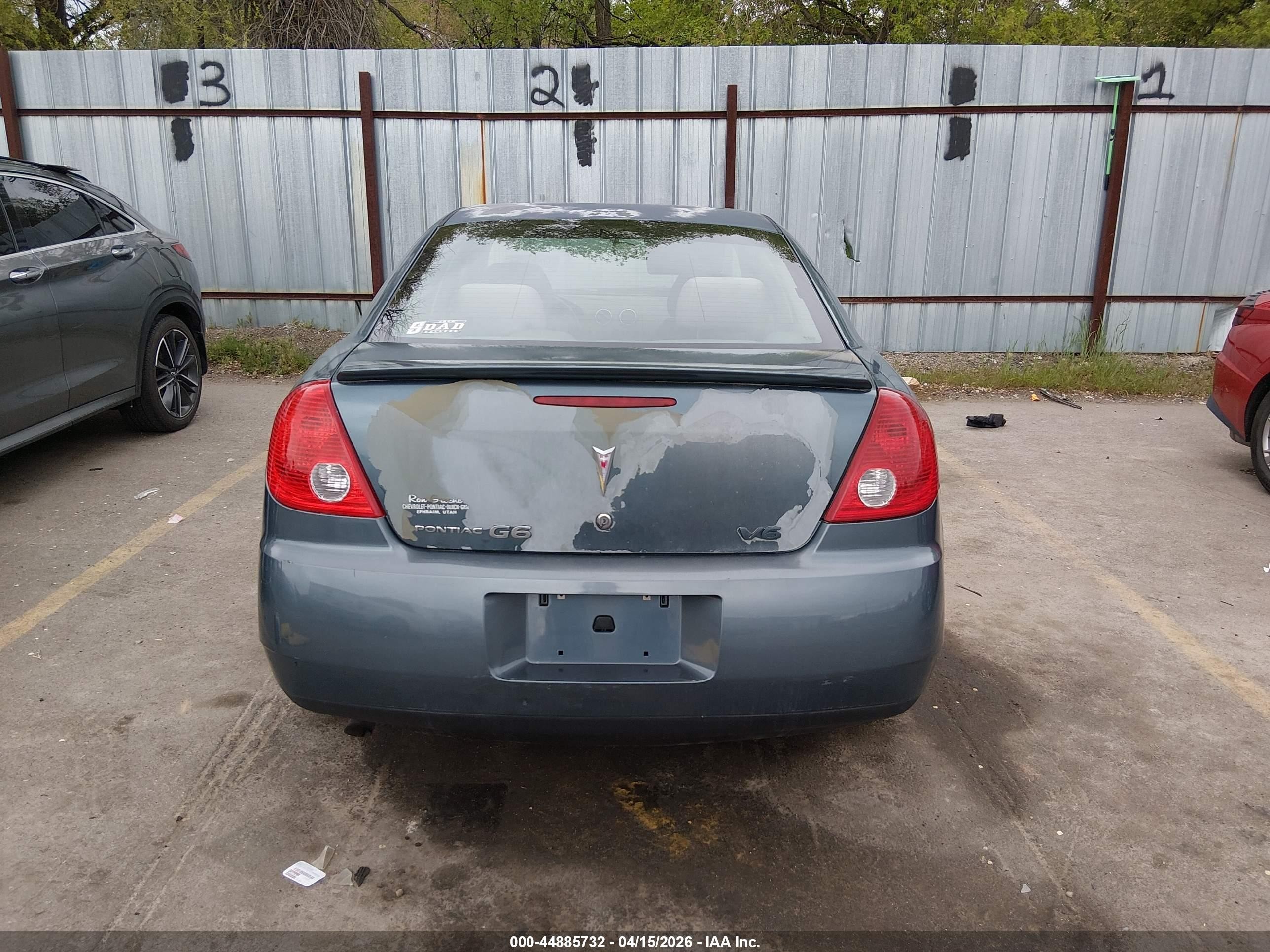 2006 Pontiac G6   Gray vin: 1G2ZG558664231442