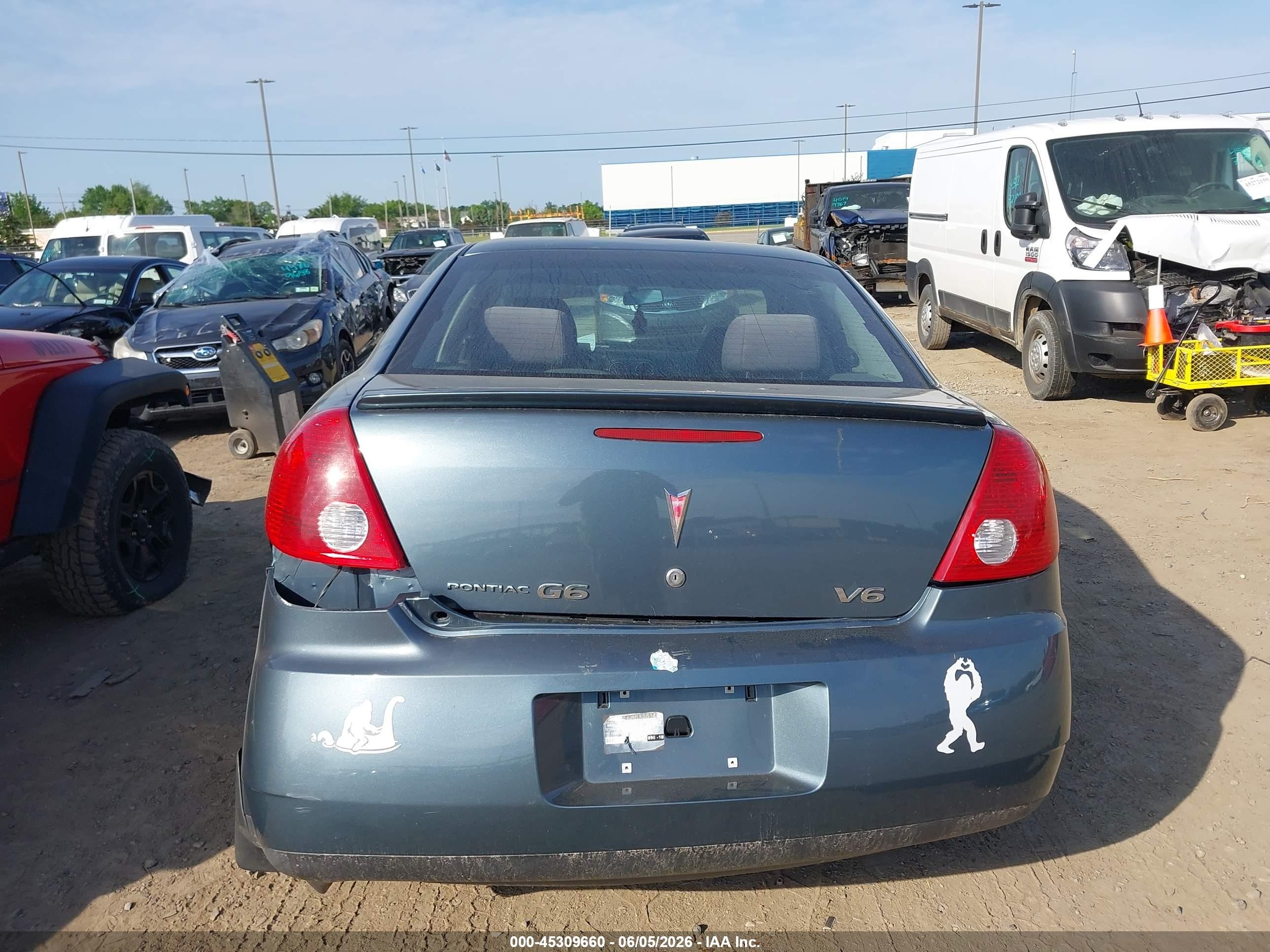 2006 Pontiac G6   Gray vin: 1G2ZG558964265133