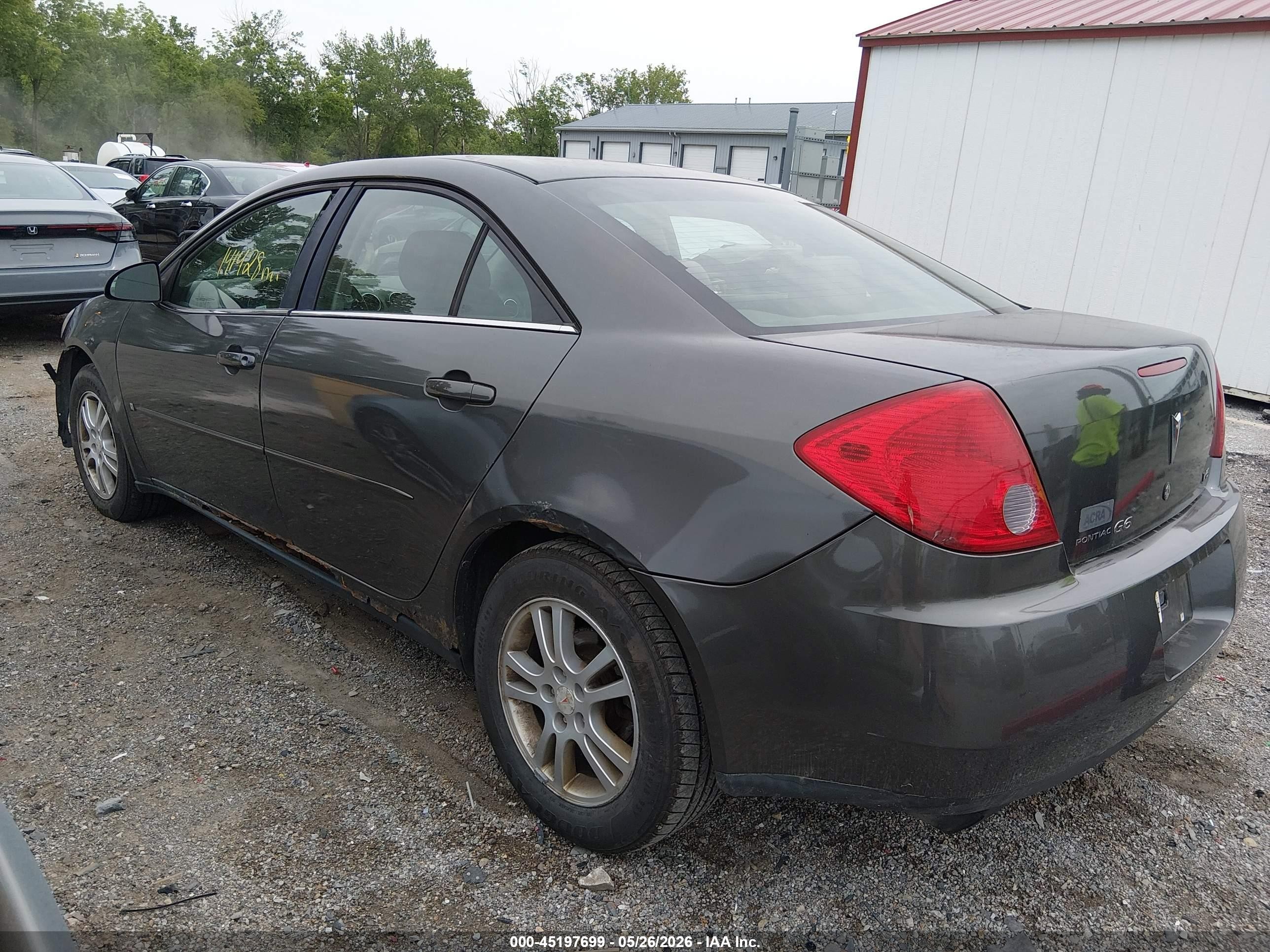 2006 Pontiac G6   Gray vin: 1G2ZG578664112657