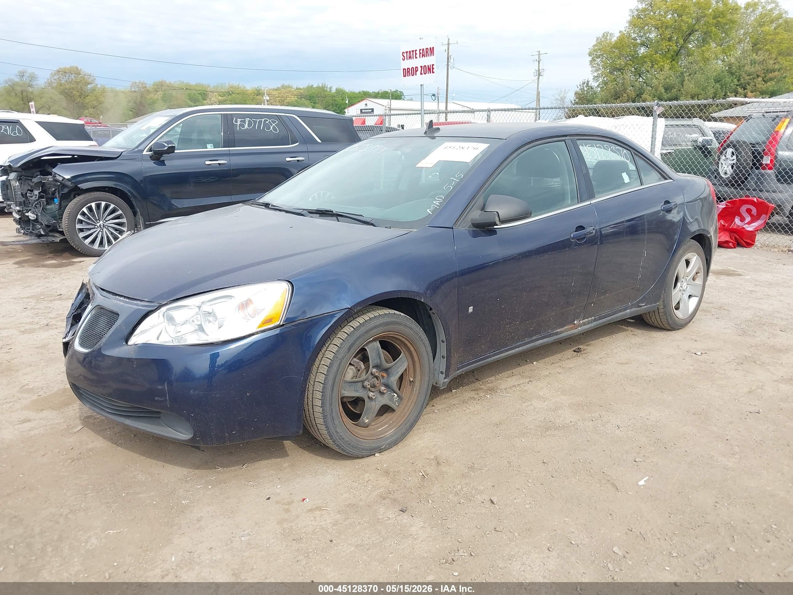 2008 Pontiac G6   Синий vin: 1G2ZG57B184220487