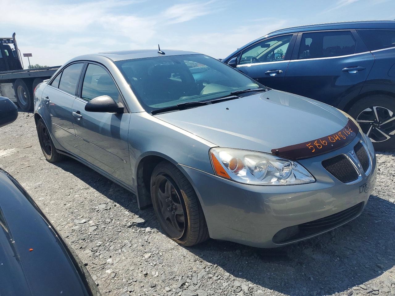 2008 Pontiac G6 Base Gray vin: 1G2ZG57B284280004