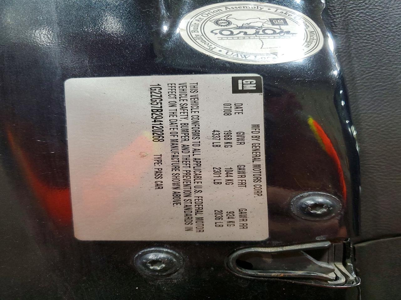 2009 Pontiac G6 Black vin: 1G2ZG57B294120268