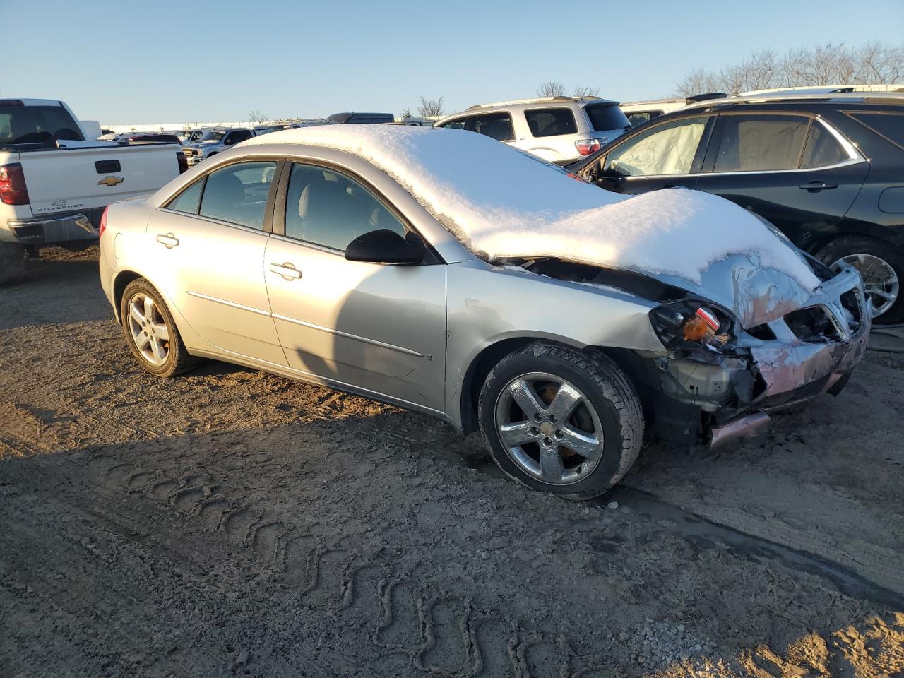 2008 Pontiac G6 Base Серебряный vin: 1G2ZG57B484211475