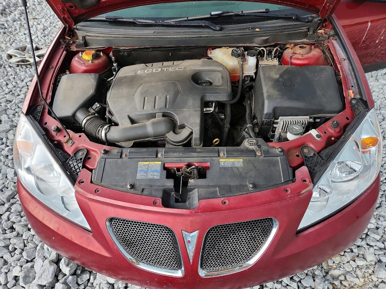 2009 Pontiac G6 Burgundy vin: 1G2ZG57B494124418