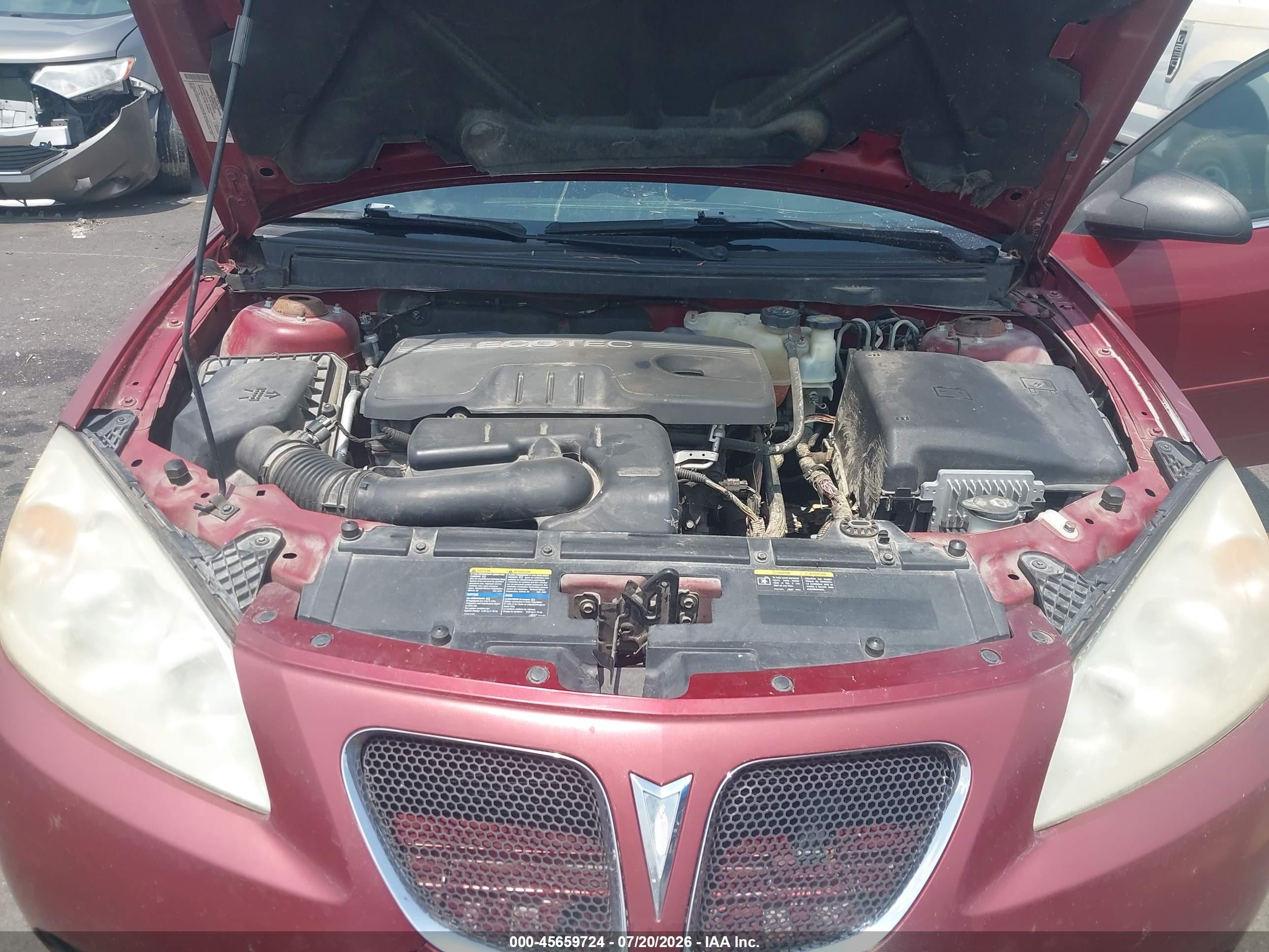 2008 Pontiac G6   Red vin: 1G2ZG57B784114321