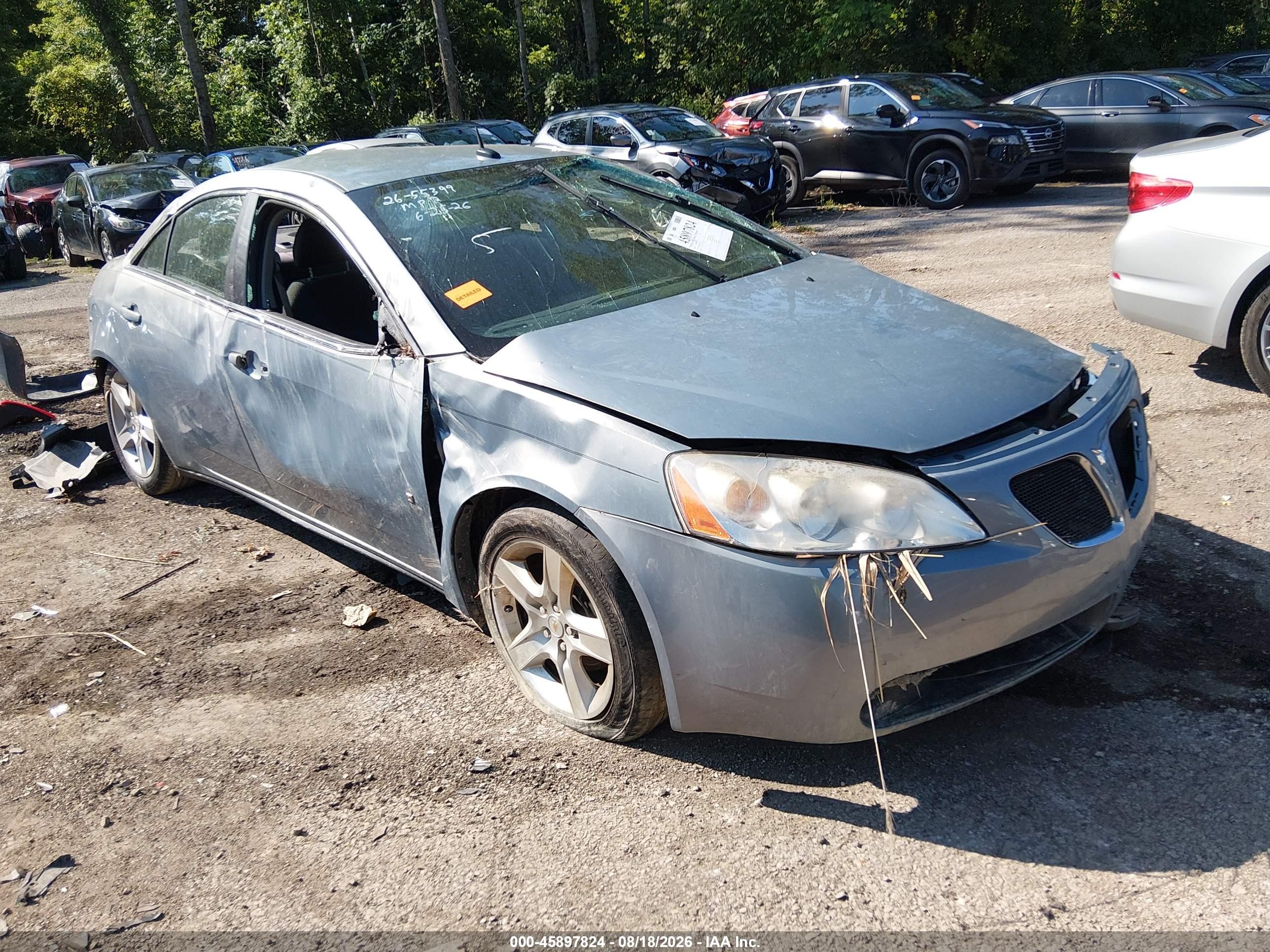 2008 Pontiac G6   Gray vin: 1G2ZG57B784175183