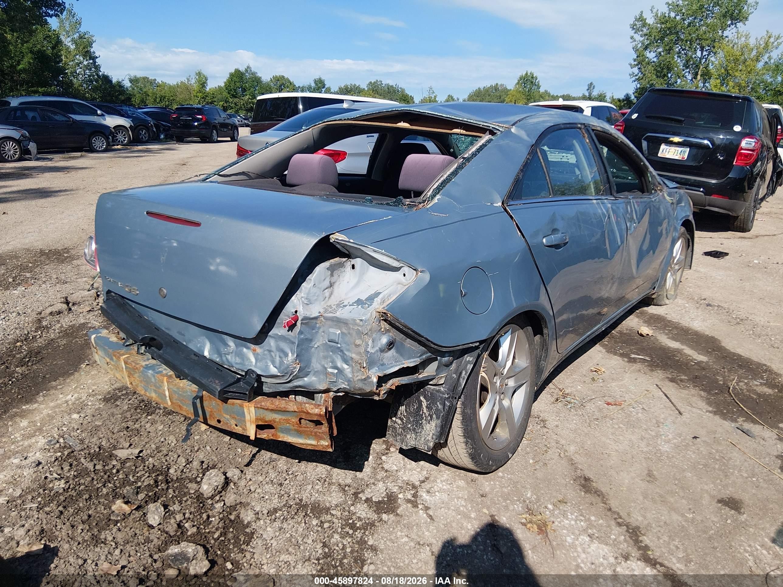 2008 Pontiac G6   Gray vin: 1G2ZG57B784175183