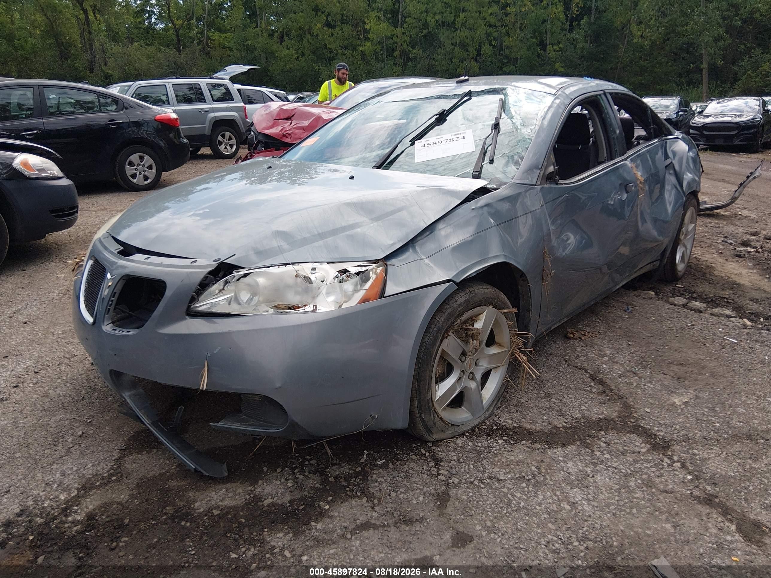 2008 Pontiac G6   Gray vin: 1G2ZG57B784175183
