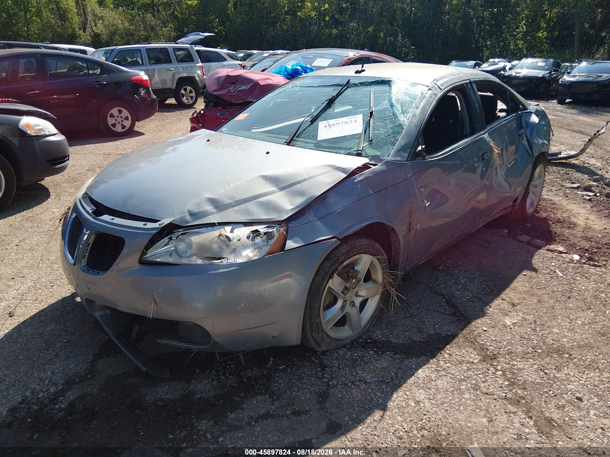 2008 Pontiac G6   Gray vin: 1G2ZG57B784175183