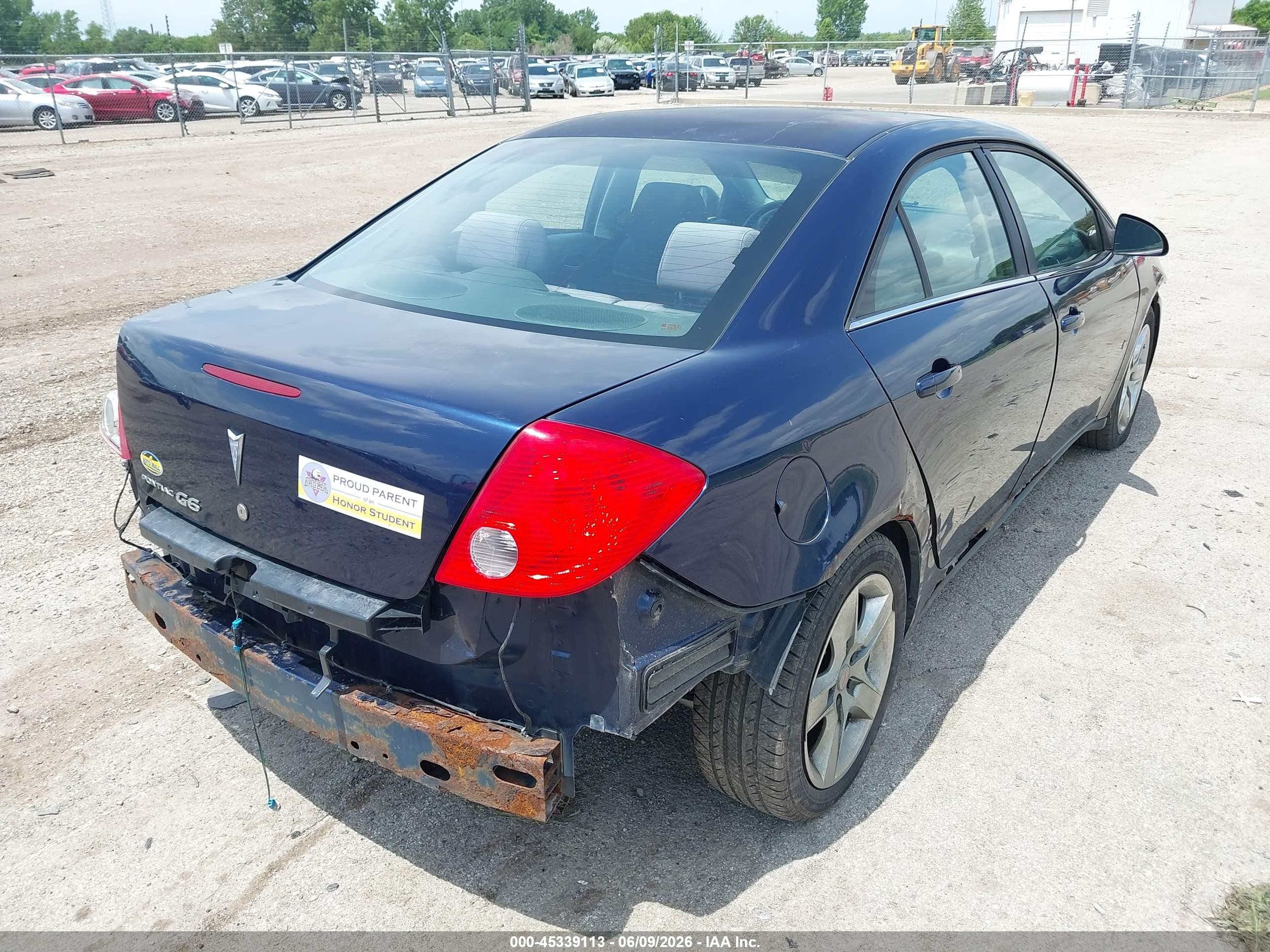 2008 Pontiac G6   Dark Blue vin: 1G2ZG57B784261609