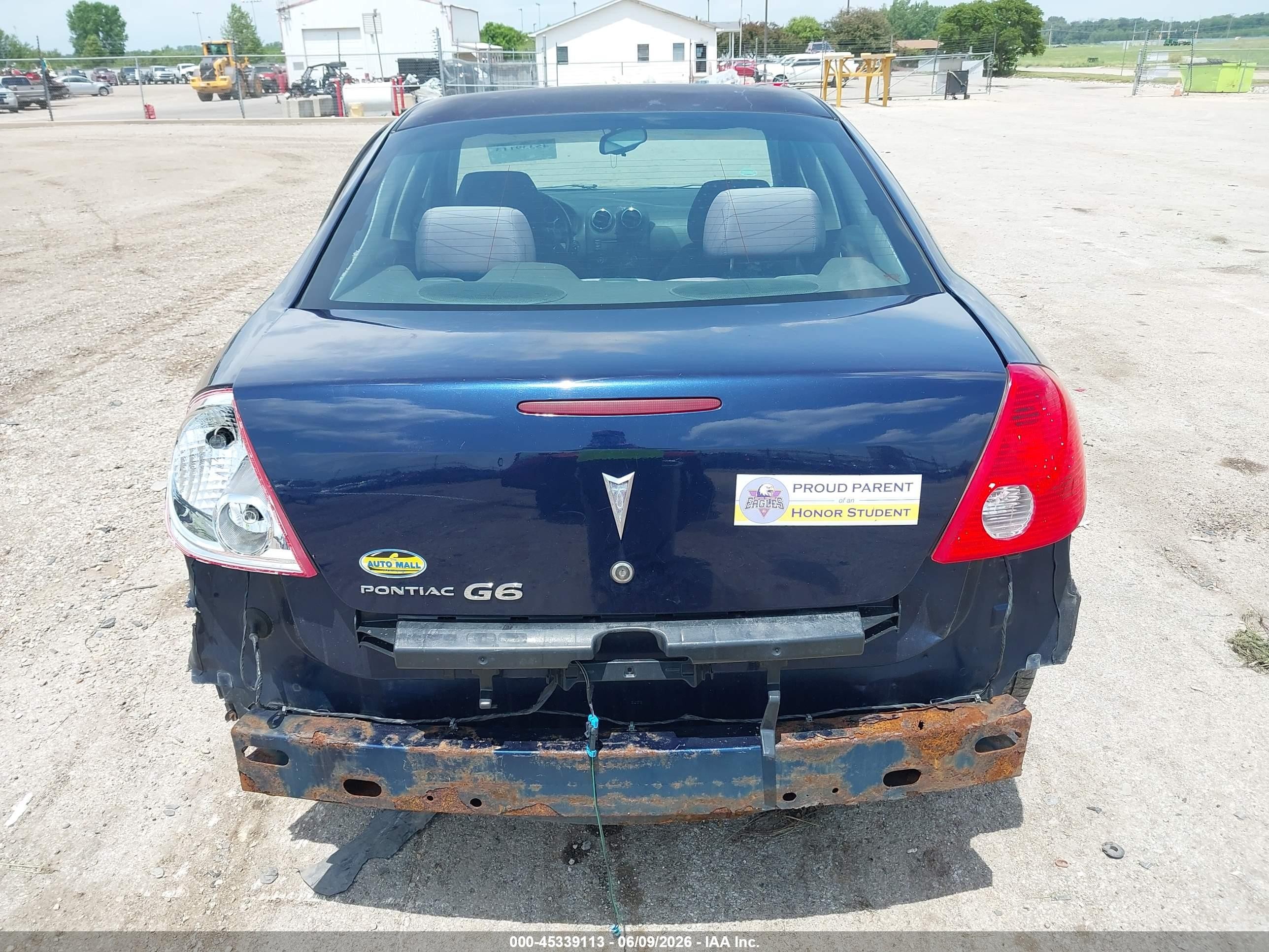 2008 Pontiac G6   Dark Blue vin: 1G2ZG57B784261609