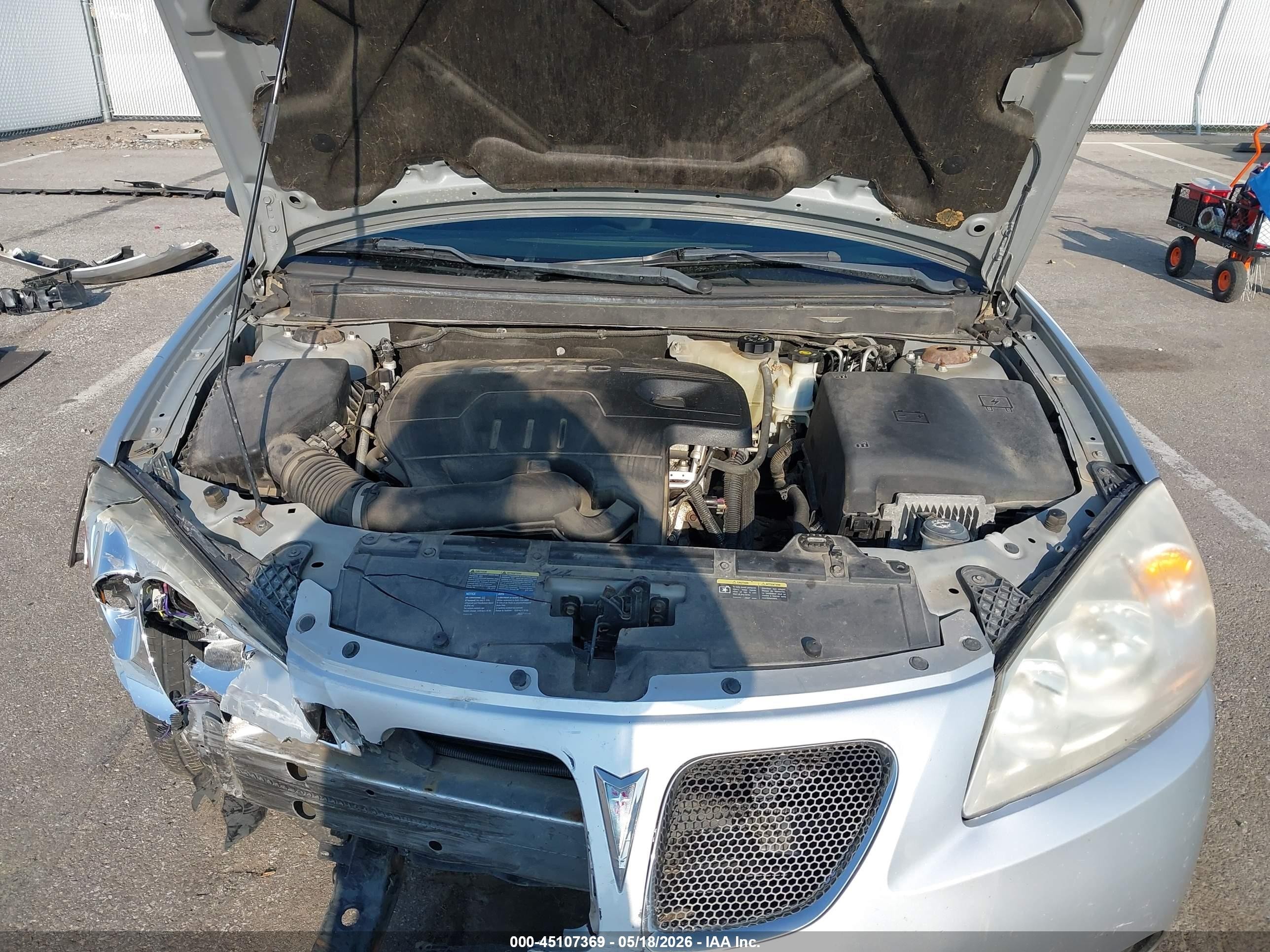 2009 Pontiac G6 Серебряный vin: 1G2ZG57B894113759