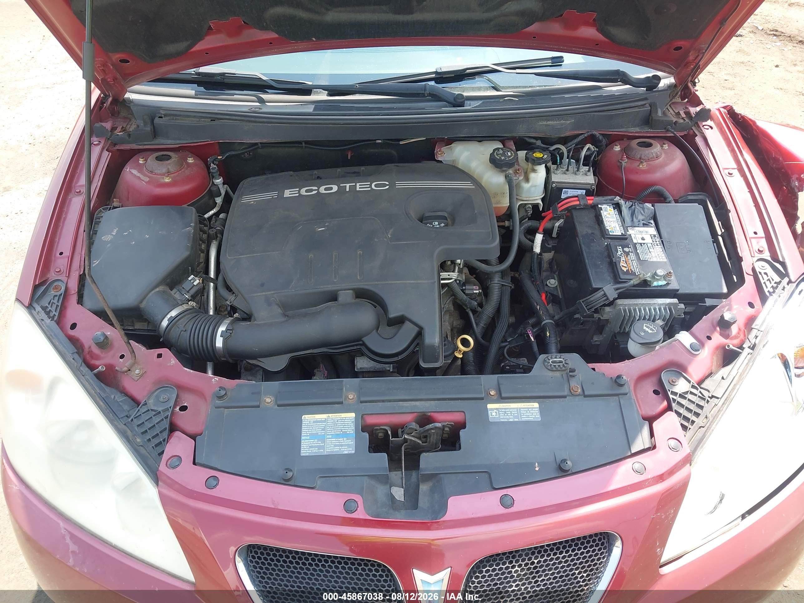 2009 Pontiac G6   Red vin: 1G2ZG57B894158846