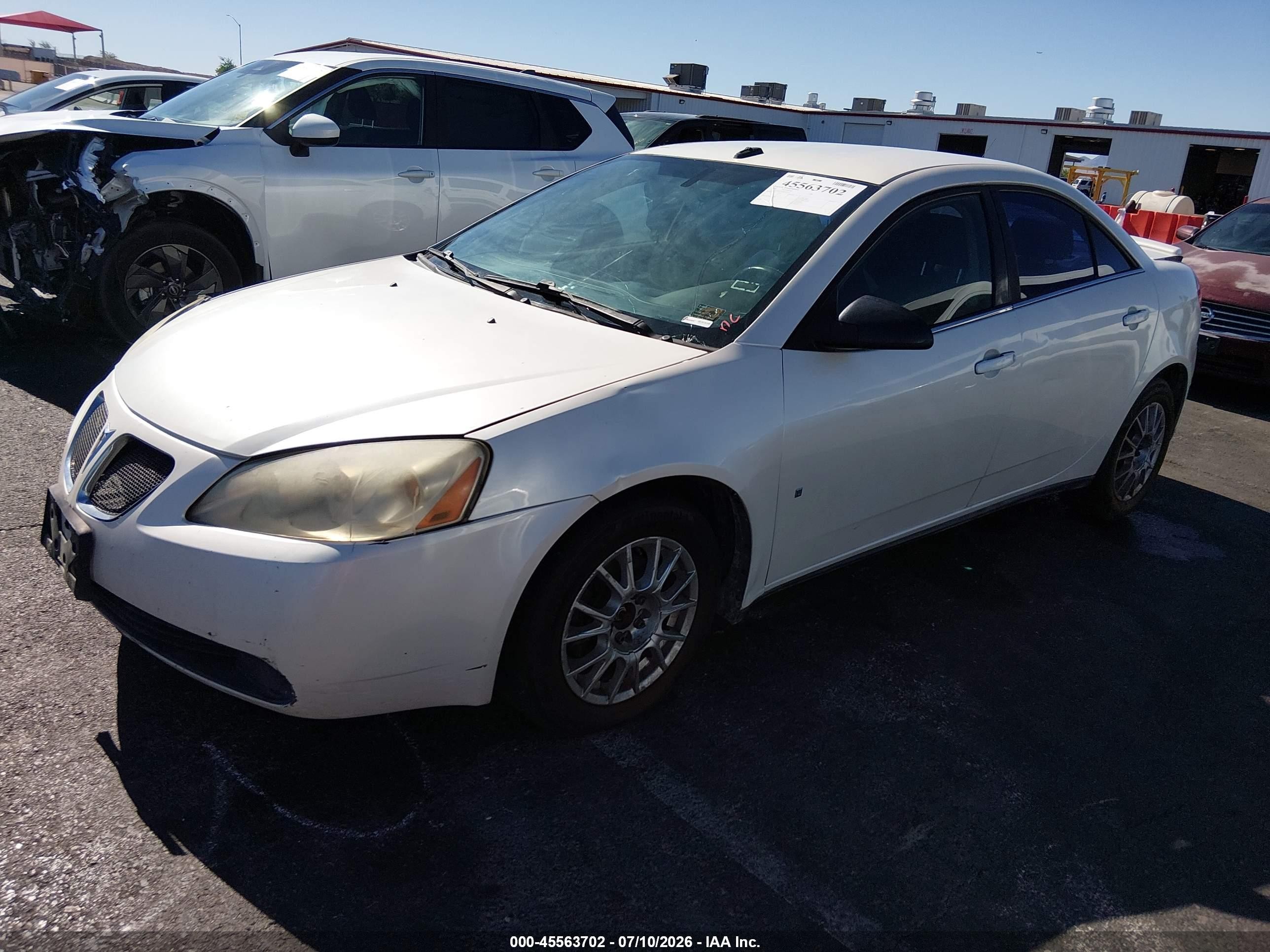 2008 Pontiac G6 White vin: 1G2ZG57N184156350