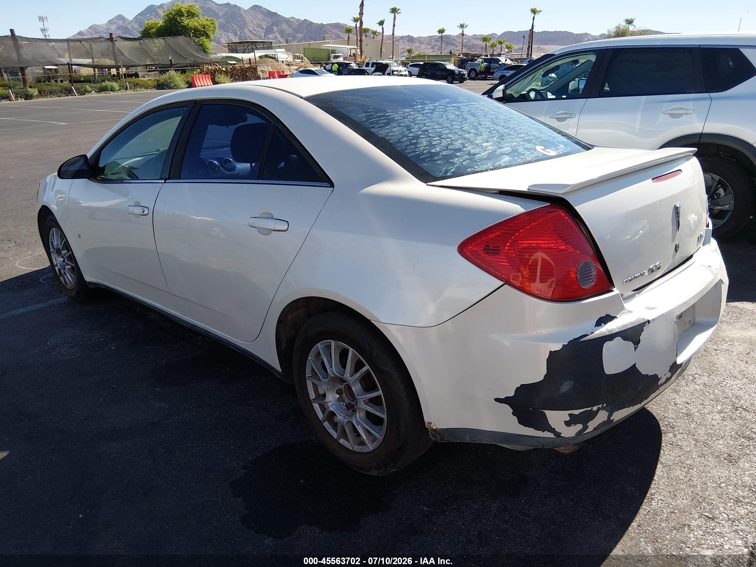 2008 Pontiac G6 White vin: 1G2ZG57N184156350
