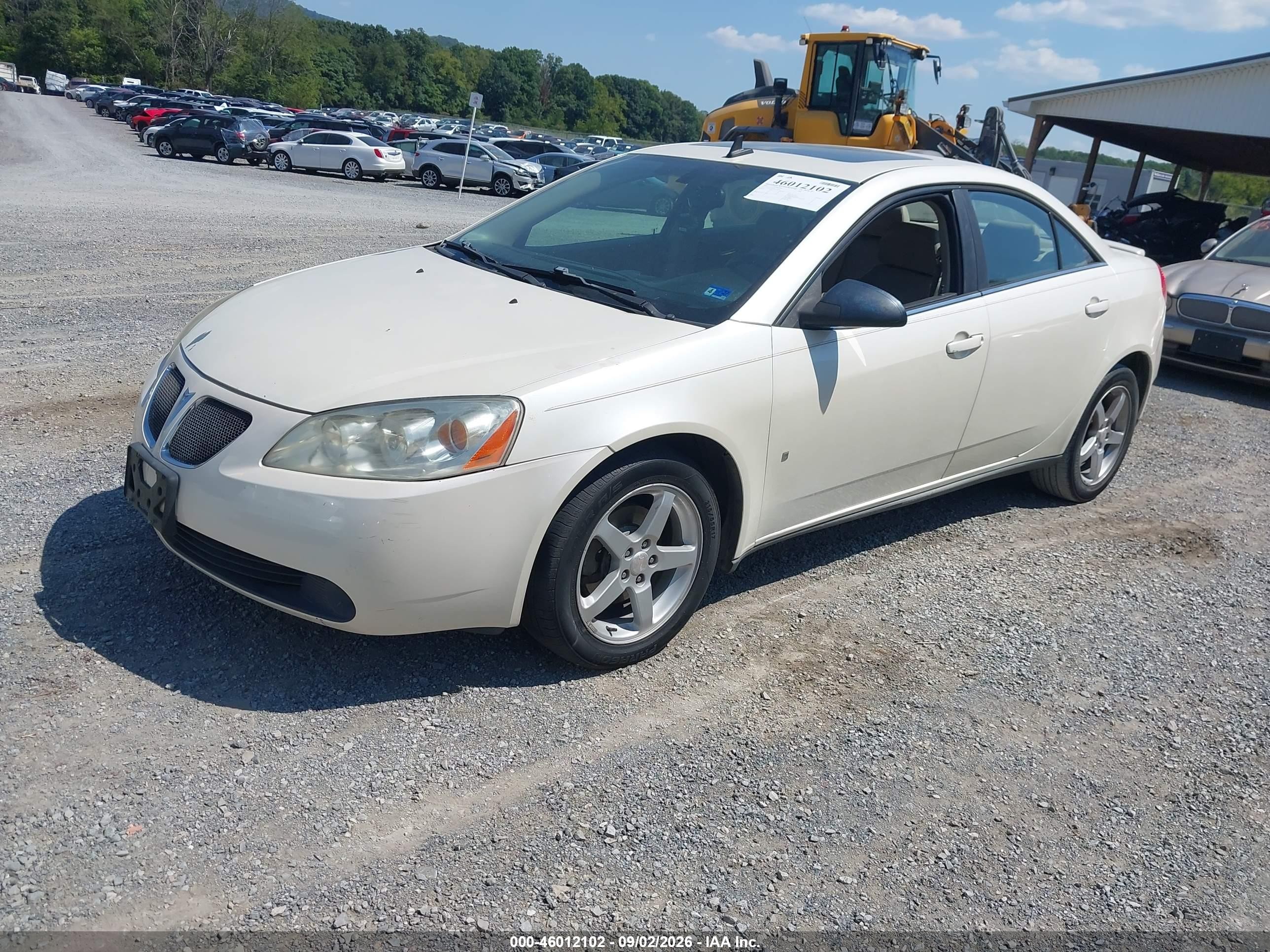 2008 Pontiac G6 White vin: 1G2ZG57N184195956