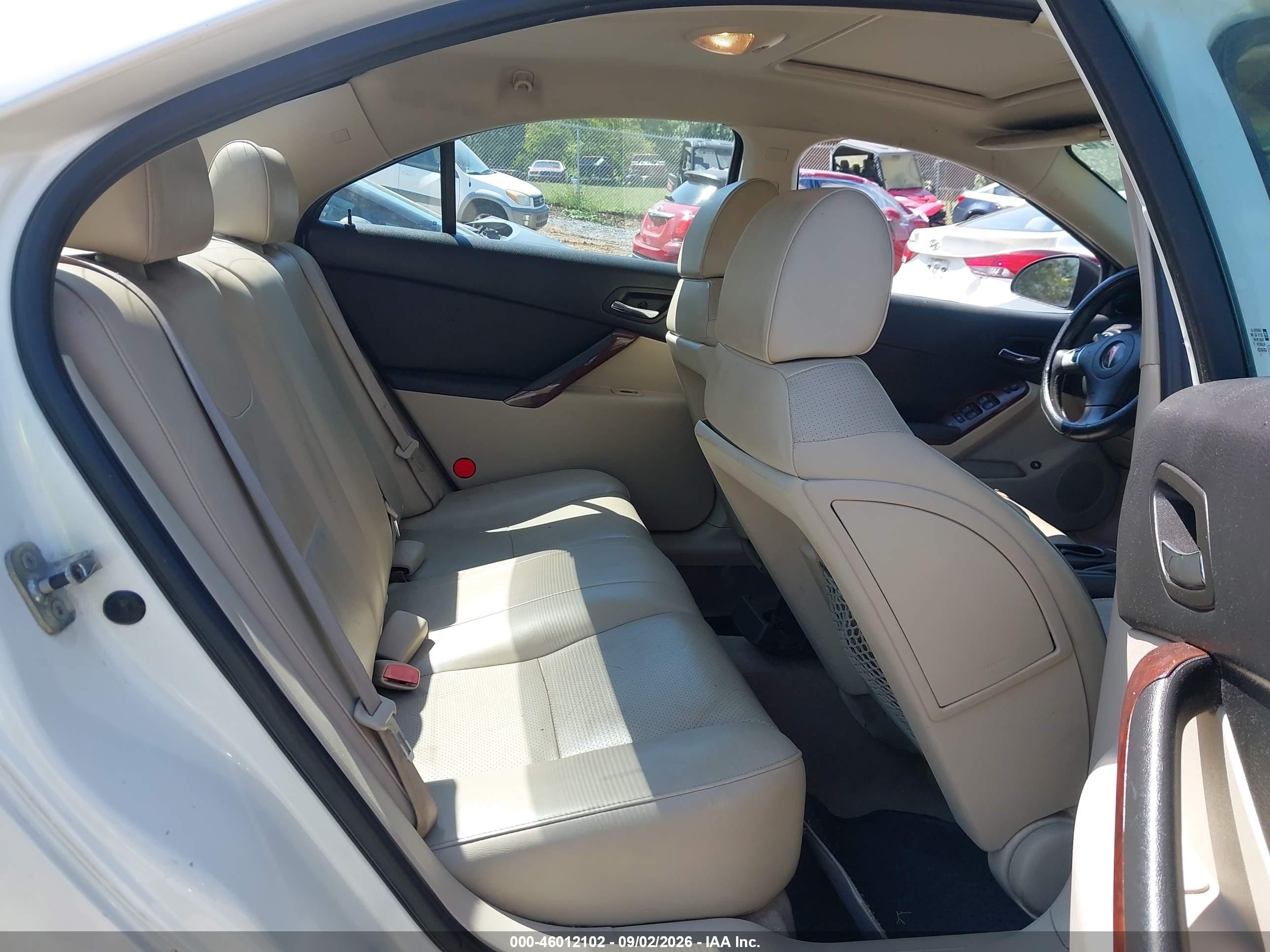 2008 Pontiac G6 White vin: 1G2ZG57N184195956