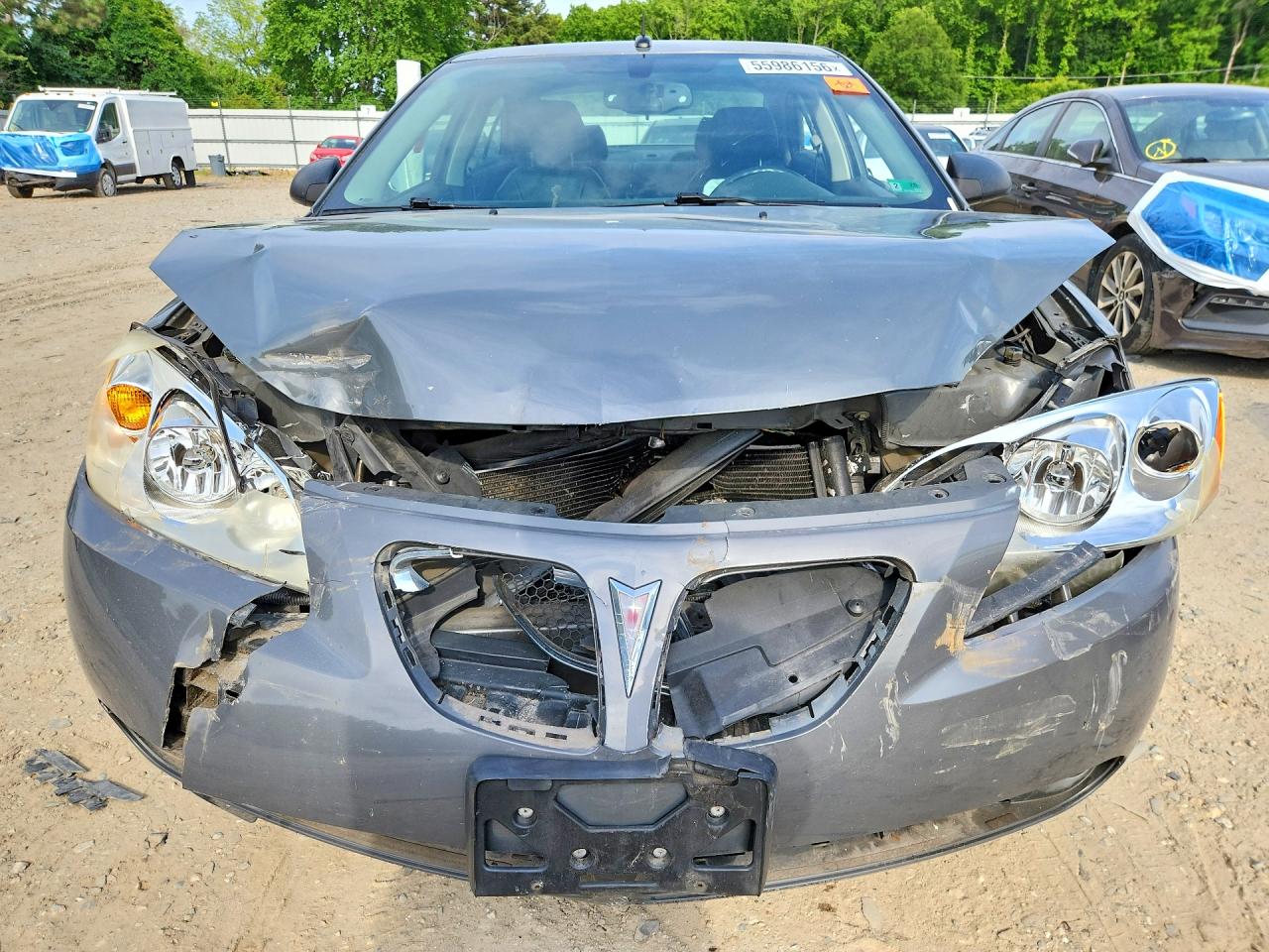 2008 Pontiac G6 Base Gray vin: 1G2ZG57N284115161