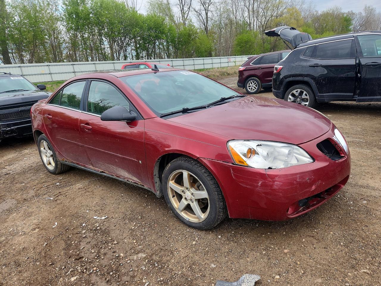 2008 Pontiac G6 Base Бордовый vin: 1G2ZG57N384149996