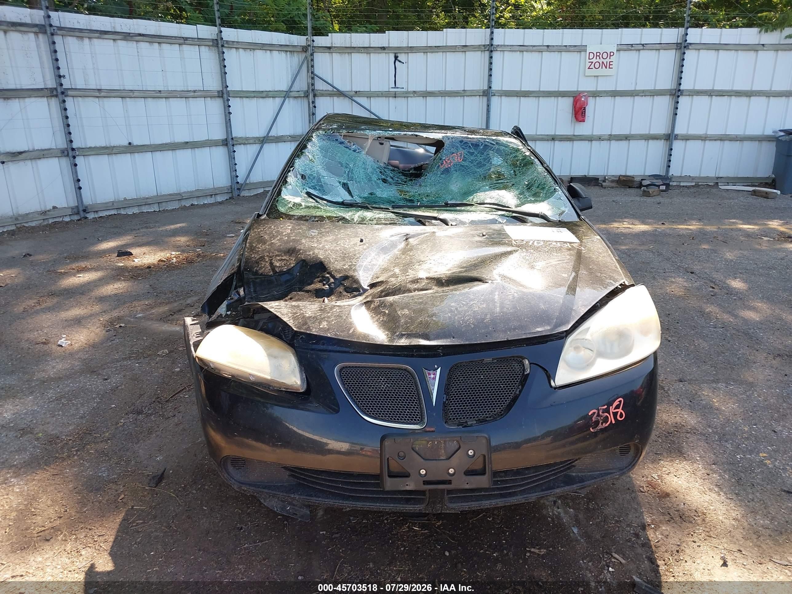 2007 Pontiac G6   Black vin: 1G2ZG58B774218191