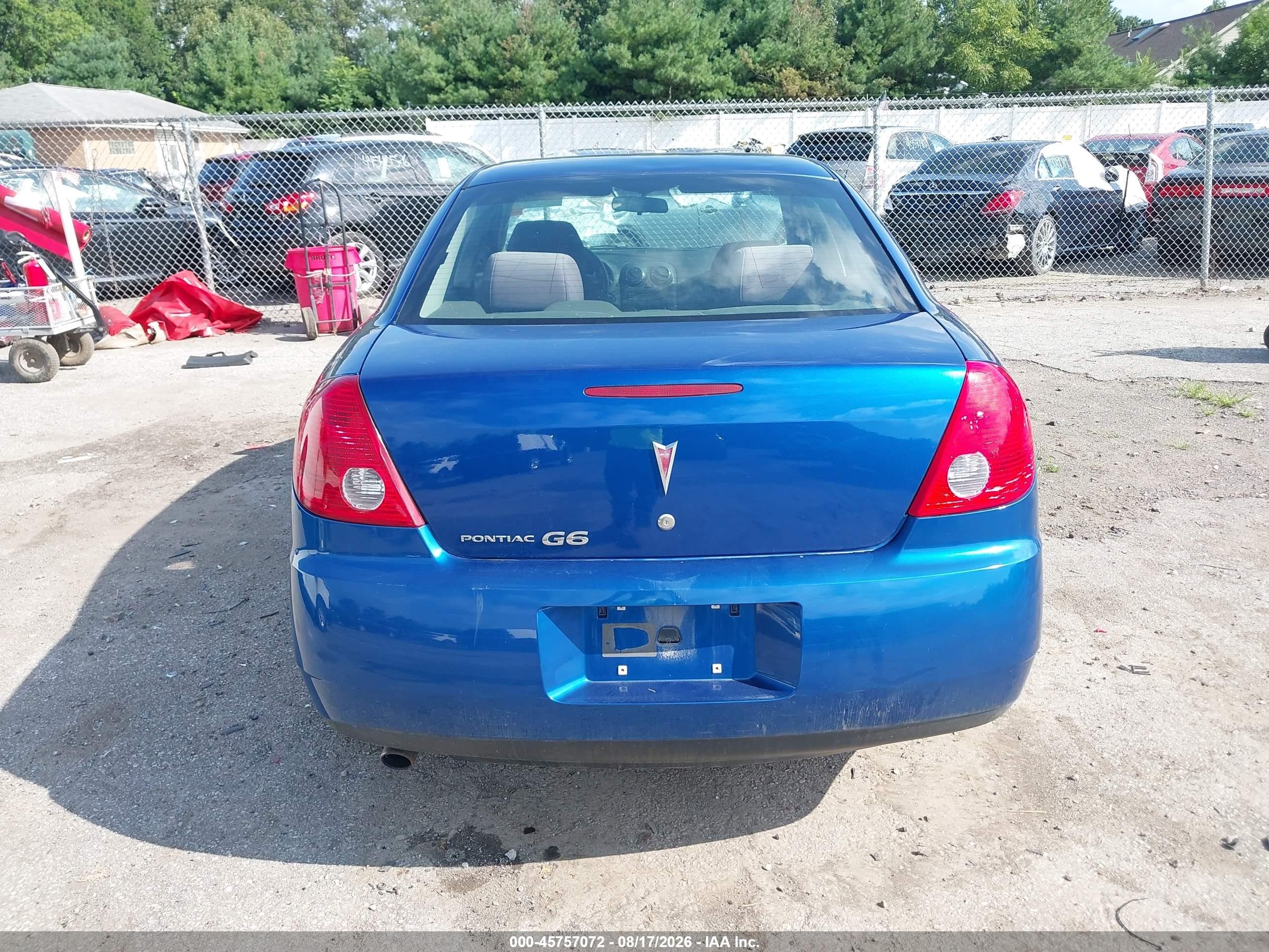 2007 Pontiac G6 Dark Blue vin: 1G2ZG58BX74190533