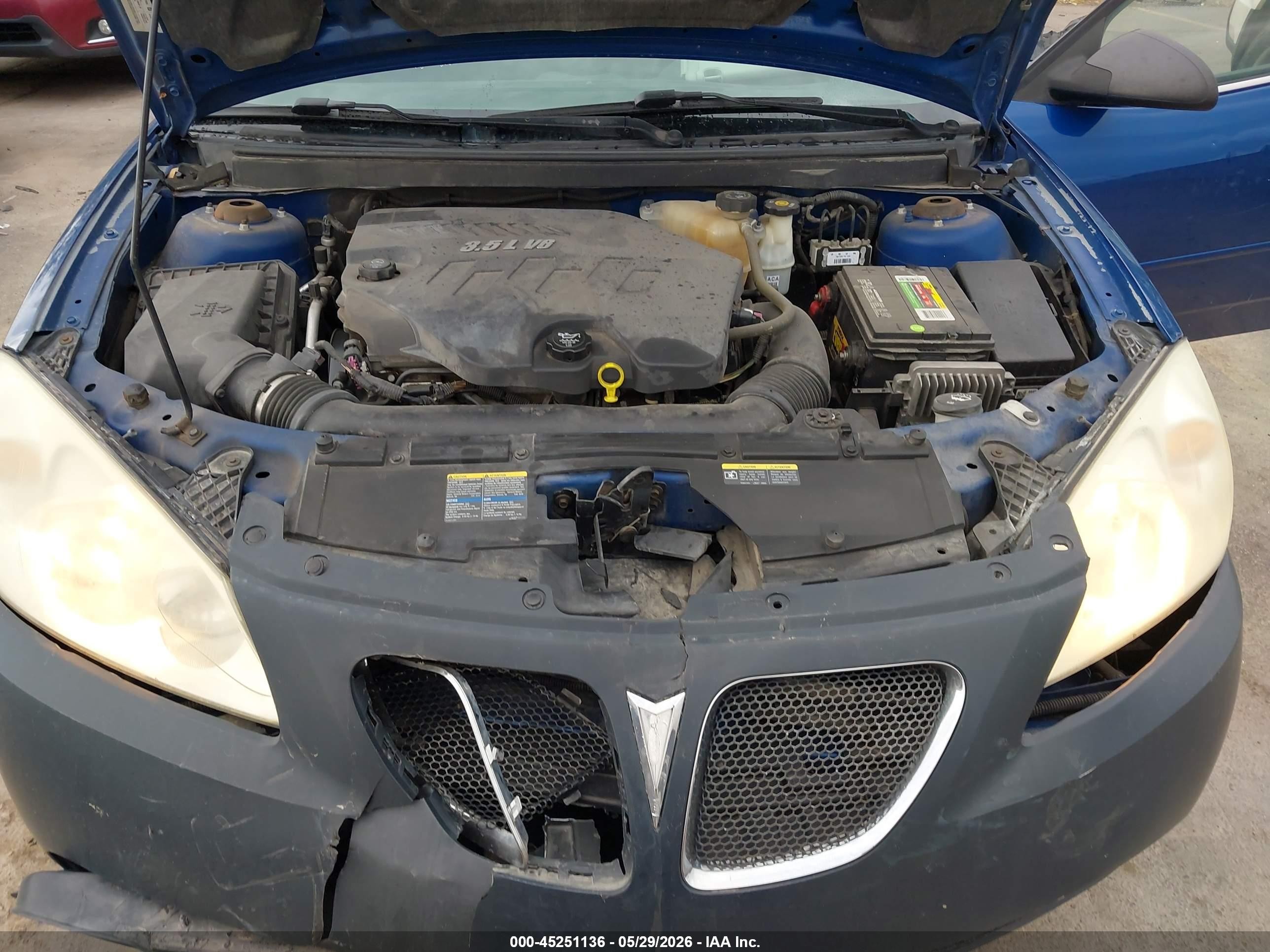 2007 Pontiac G6   Blue vin: 1G2ZG58N574137880