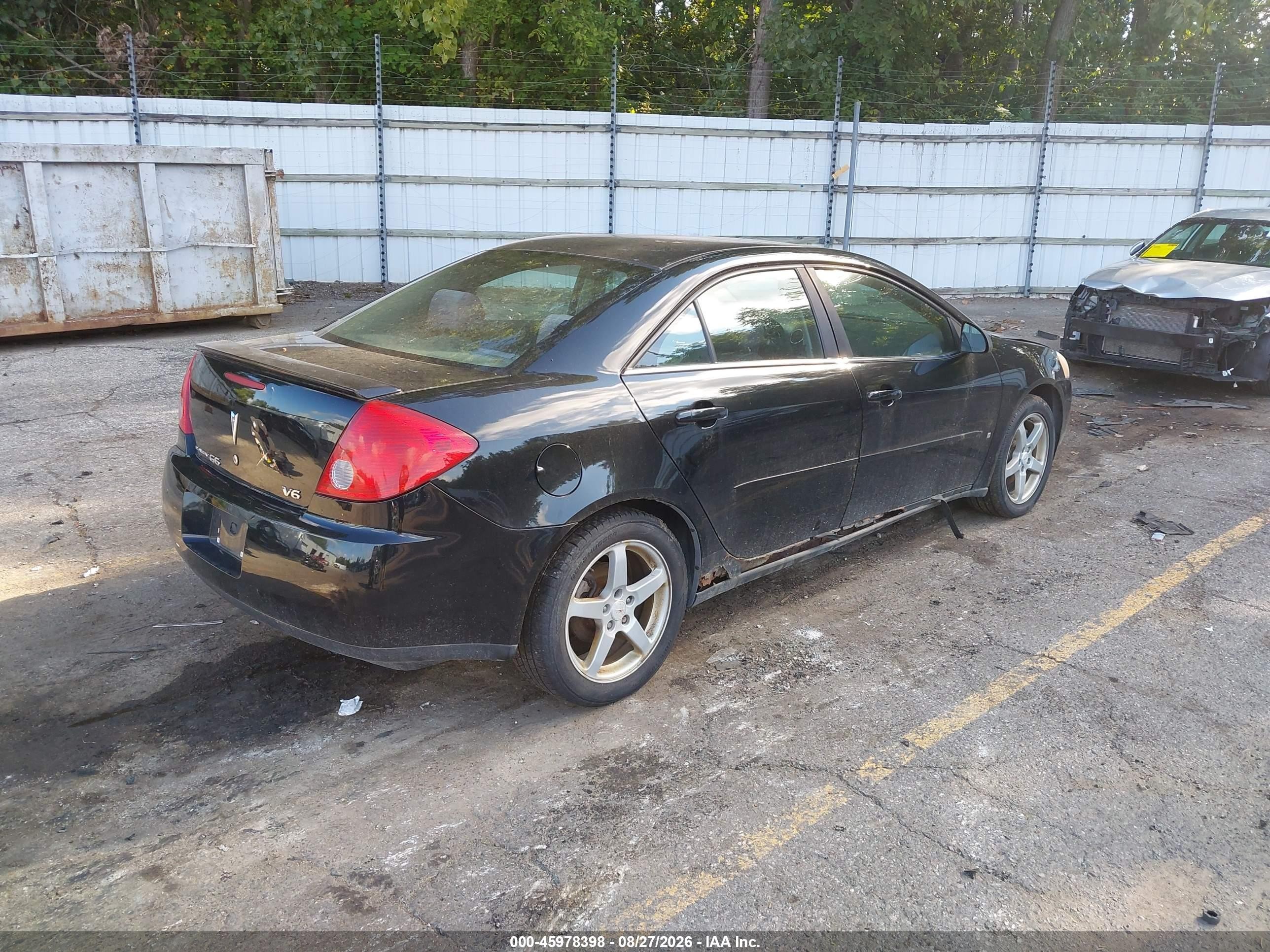 2007 Pontiac G6   Black vin: 1G2ZG58N774189463