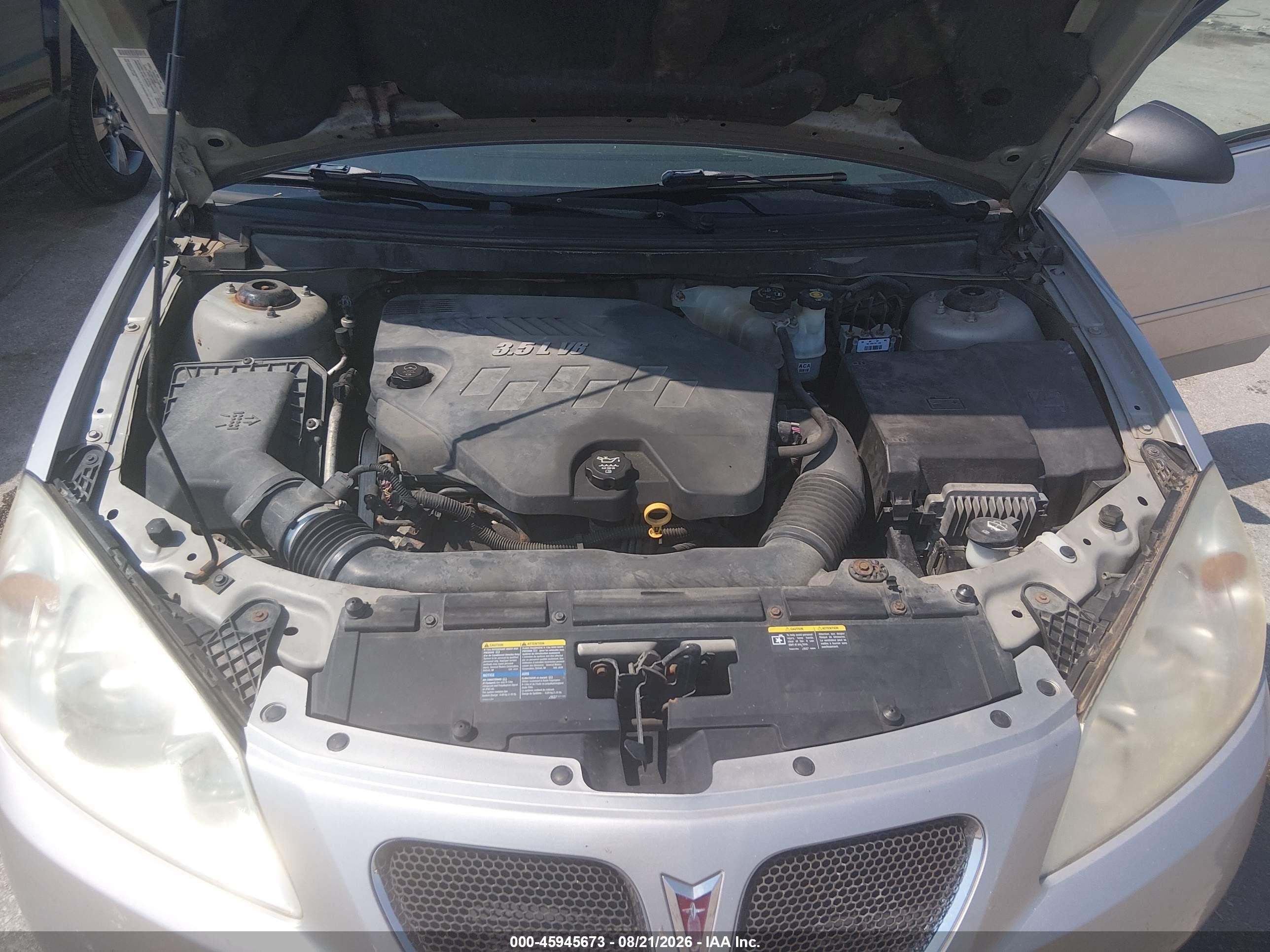 2007 Pontiac G6   Silver vin: 1G2ZG58N774215463