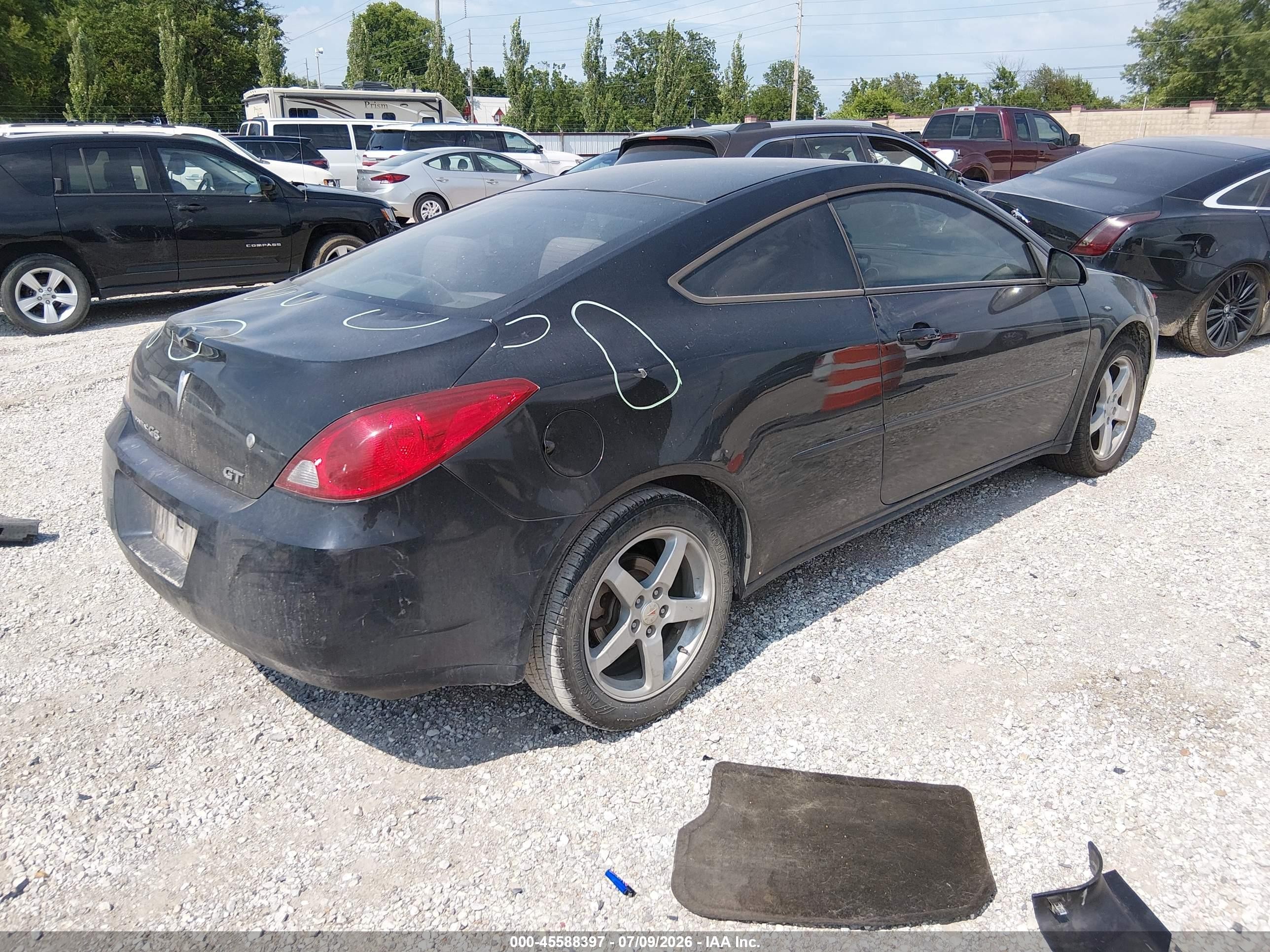 2006 Pontiac G6 Gt Black vin: 1G2ZH158264182133
