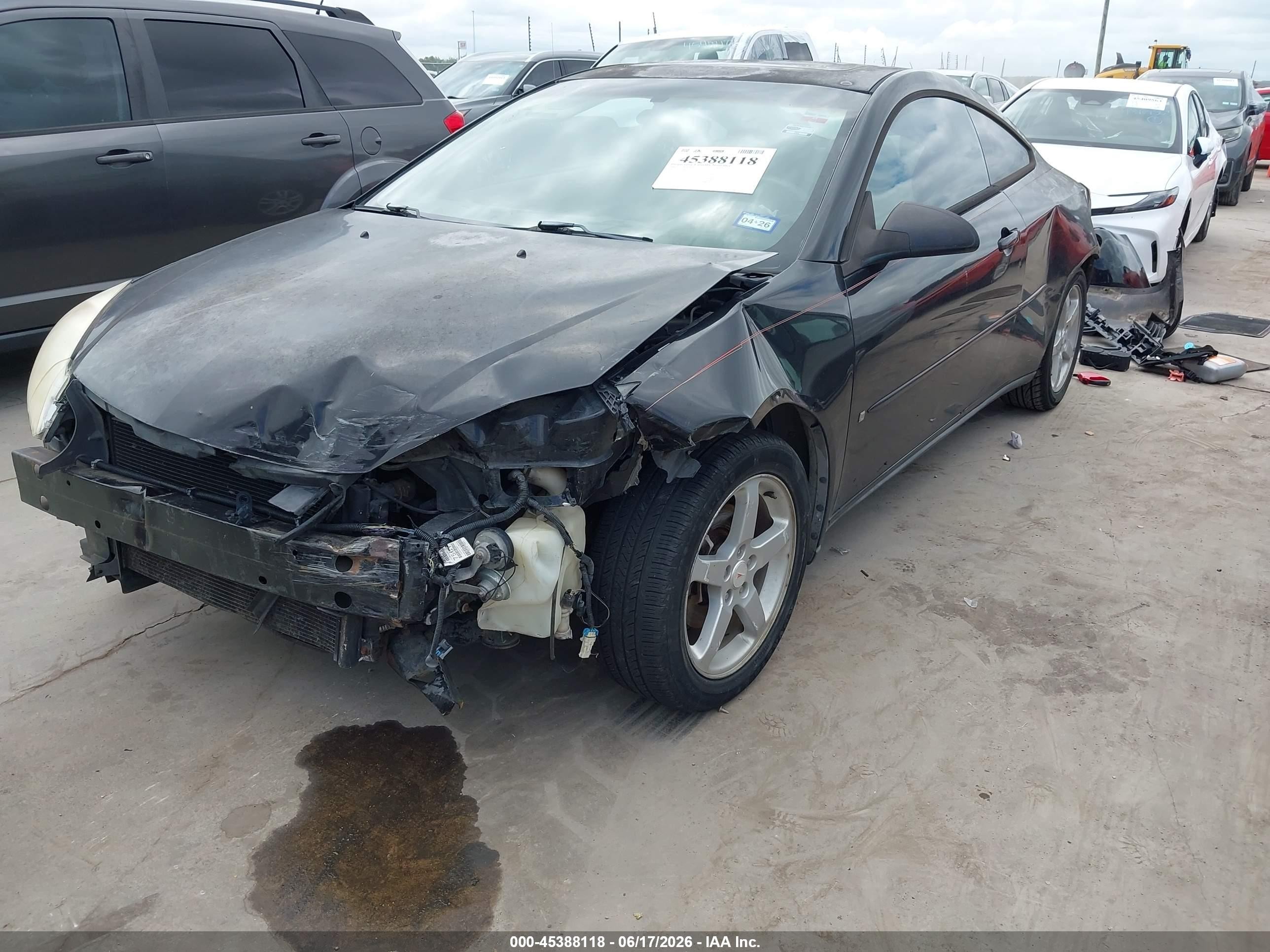 2006 Pontiac G6 Gt Black vin: 1G2ZH158864272693