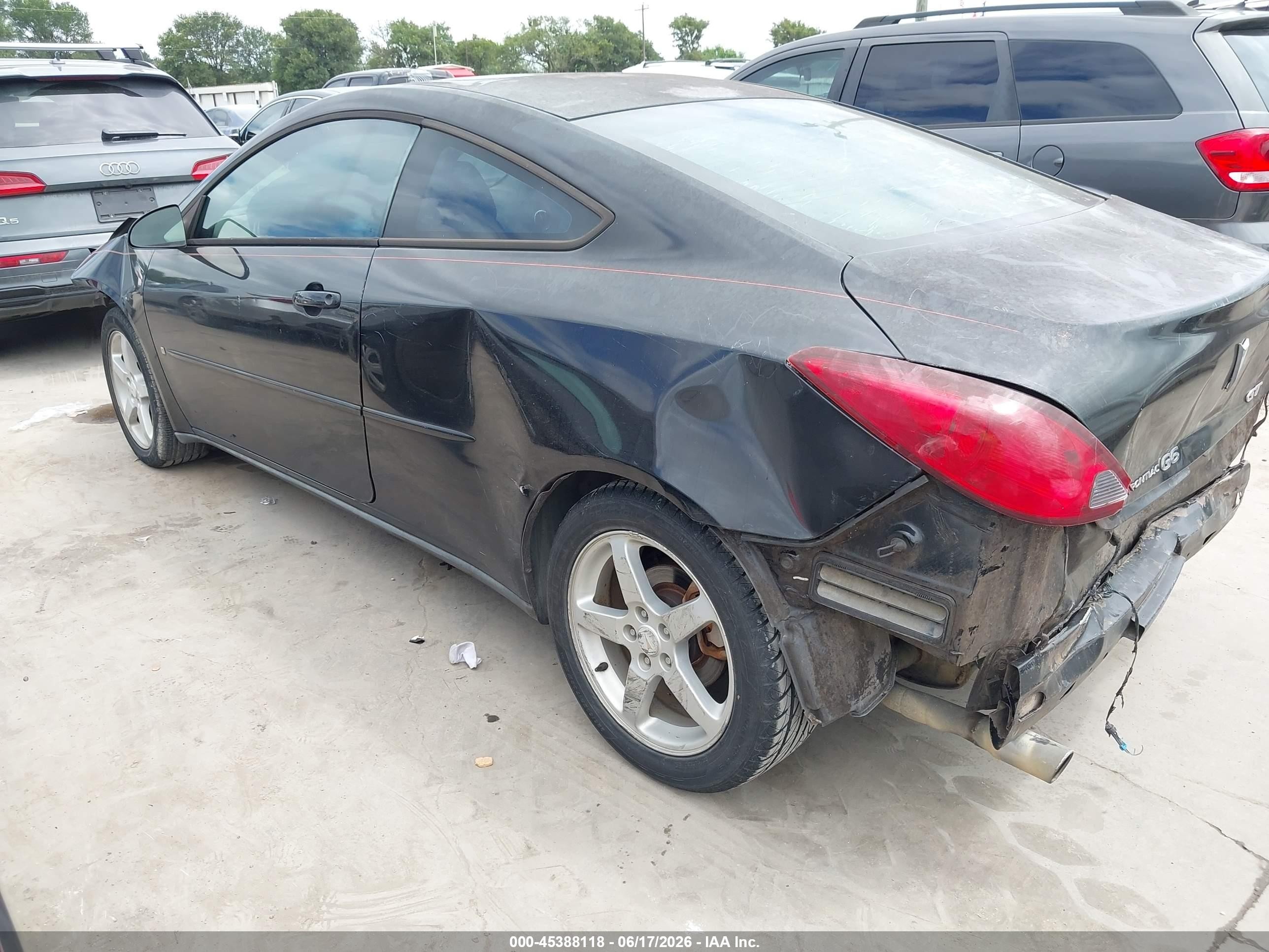 2006 Pontiac G6 Gt Black vin: 1G2ZH158864272693