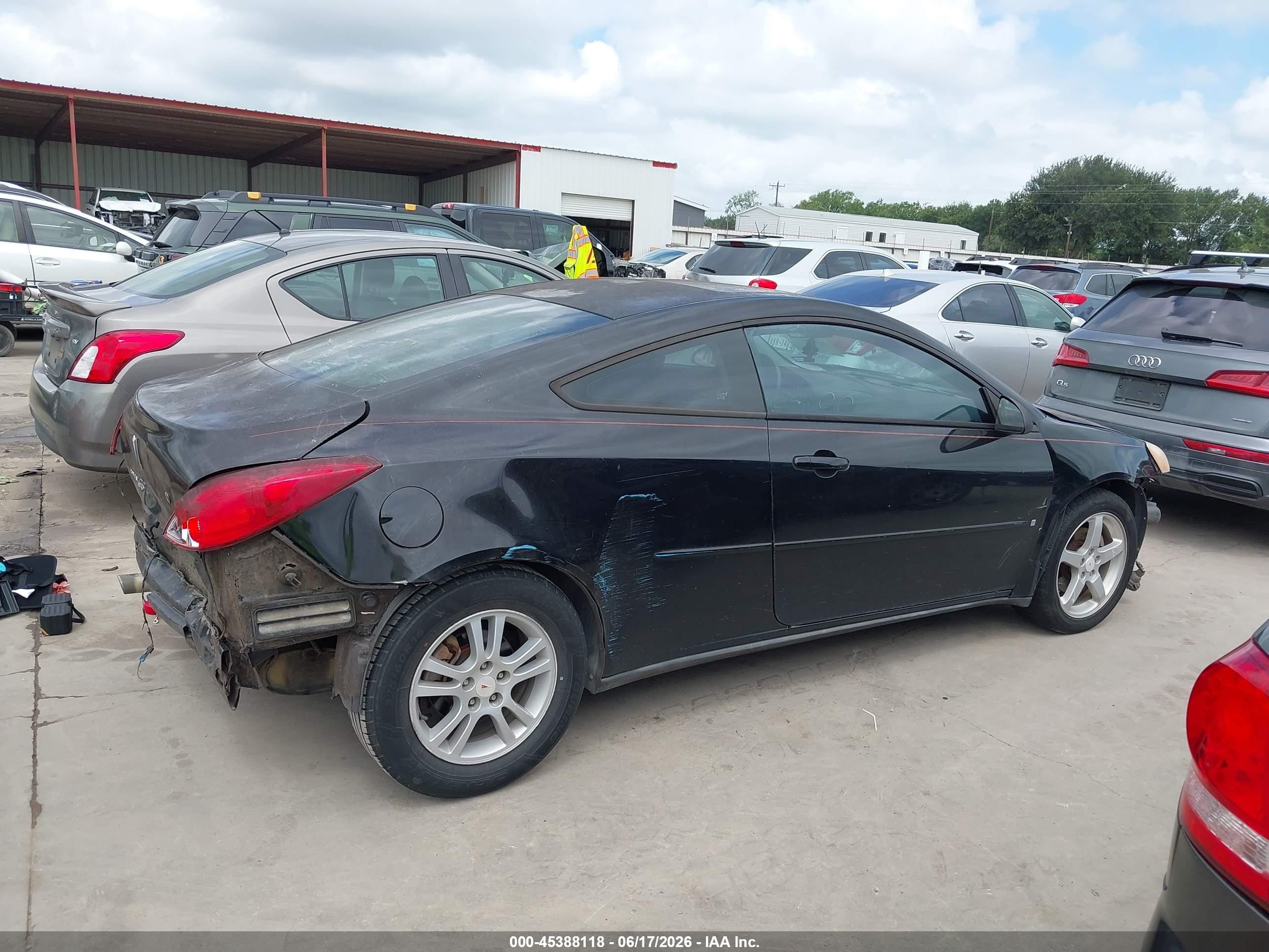 2006 Pontiac G6 Gt Black vin: 1G2ZH158864272693